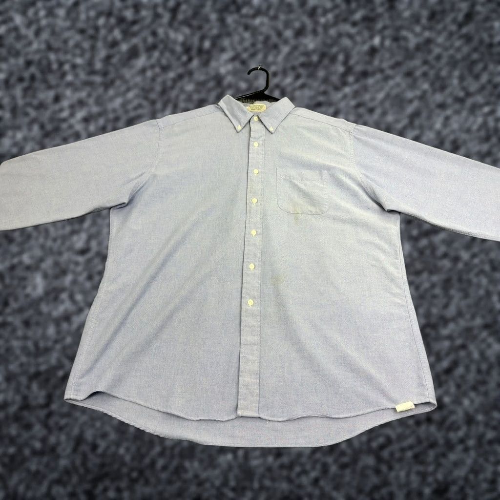 Vintage VINTAGE L.L.Bean Button Up Shirt Mens XL Blue Cotton Blend Oxford Long Sleeve Size US XL / EU 56 / 4 - 1 Thumbnail