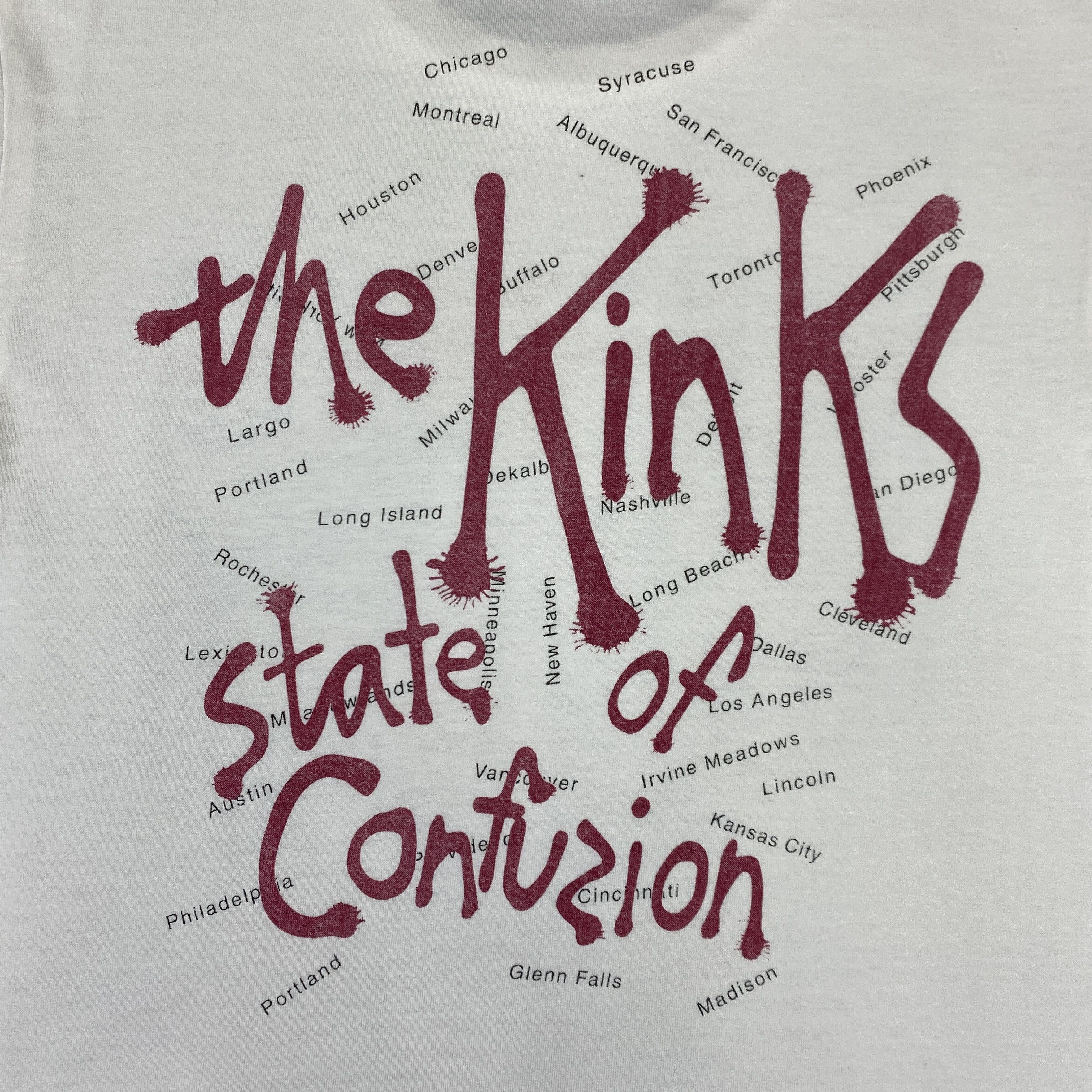 Band Tees Vintage The Kinks Band T-Shirt - L021 Size US S / EU 44-46 / 1 - 6 Thumbnail