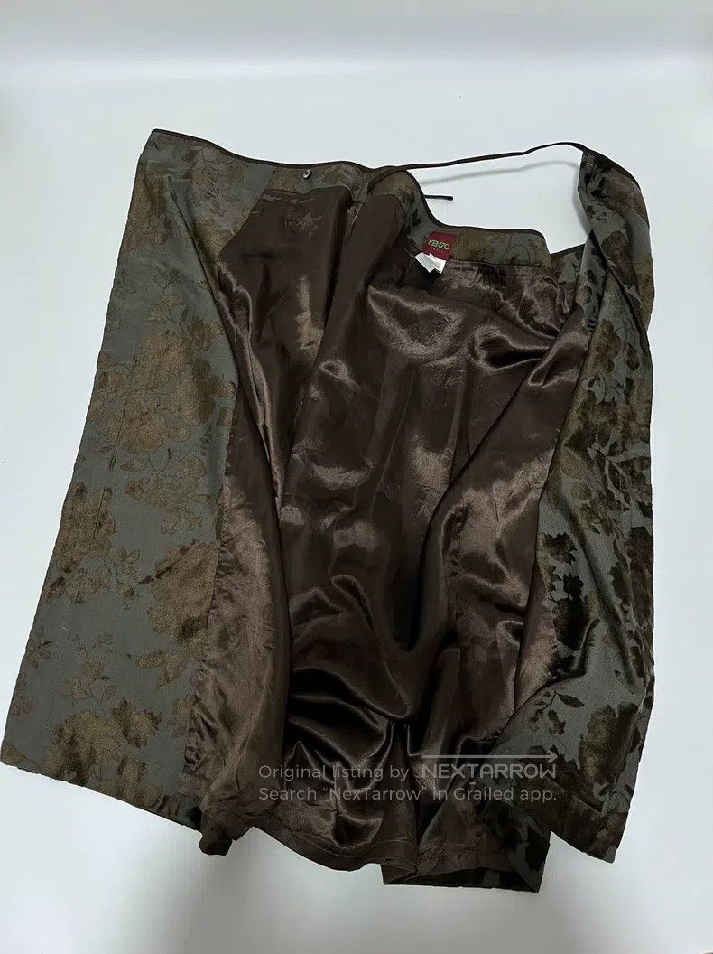 Kenzo Kenzo Velvet Flower Skirt Size 31" - 3 Thumbnail