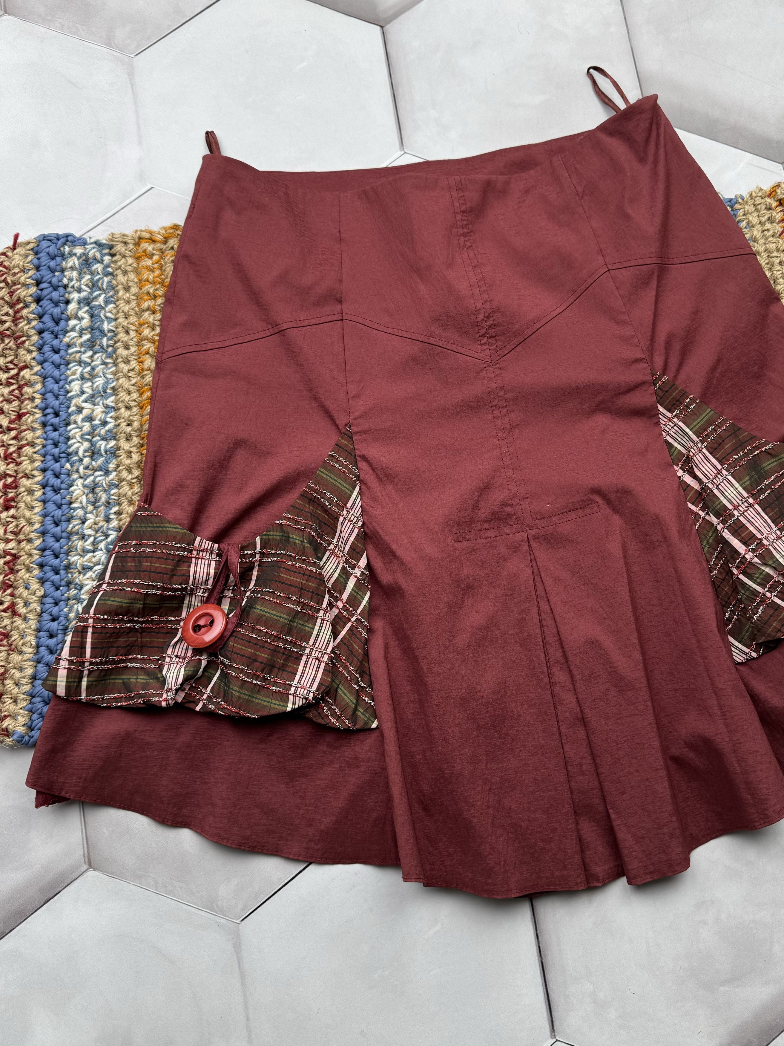 Japanese Brand Vintage Flared Cargo Skirt (E4) Size 30" / US 8 / IT 44 - 2 Thumbnail