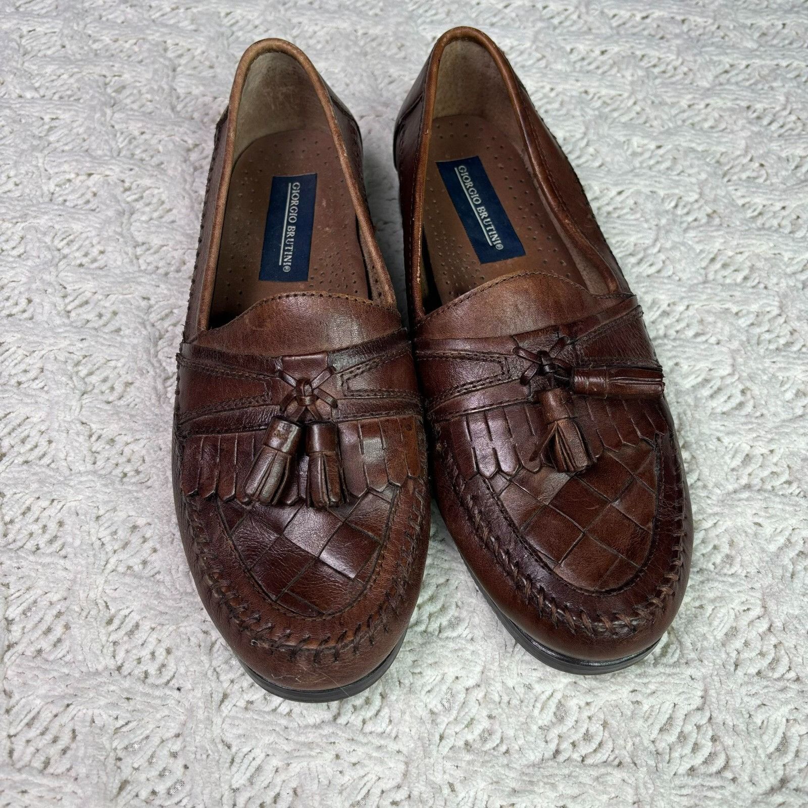 Giorgio Brutini Giorgio Brutini Leather Kiltie Tassel Loafers Shoes Men’s Si Size US 8 / EU 41 - 2 Thumbnail