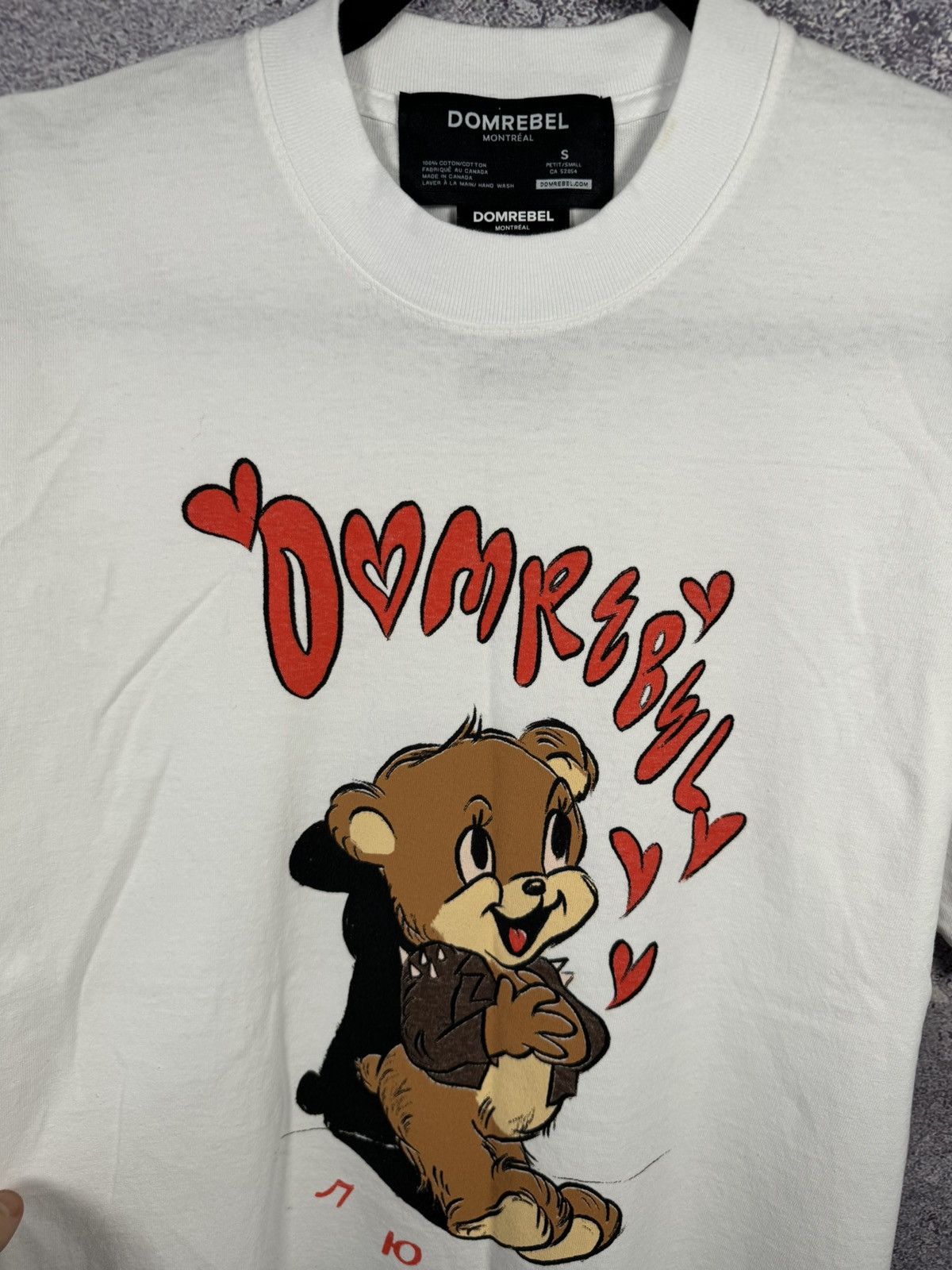 DOMREBEL Dom Rebel Montreal Graphic Print LOVE ❤️ White T Shirt Small Size US S / EU 44-46 / 1 - 5 Thumbnail