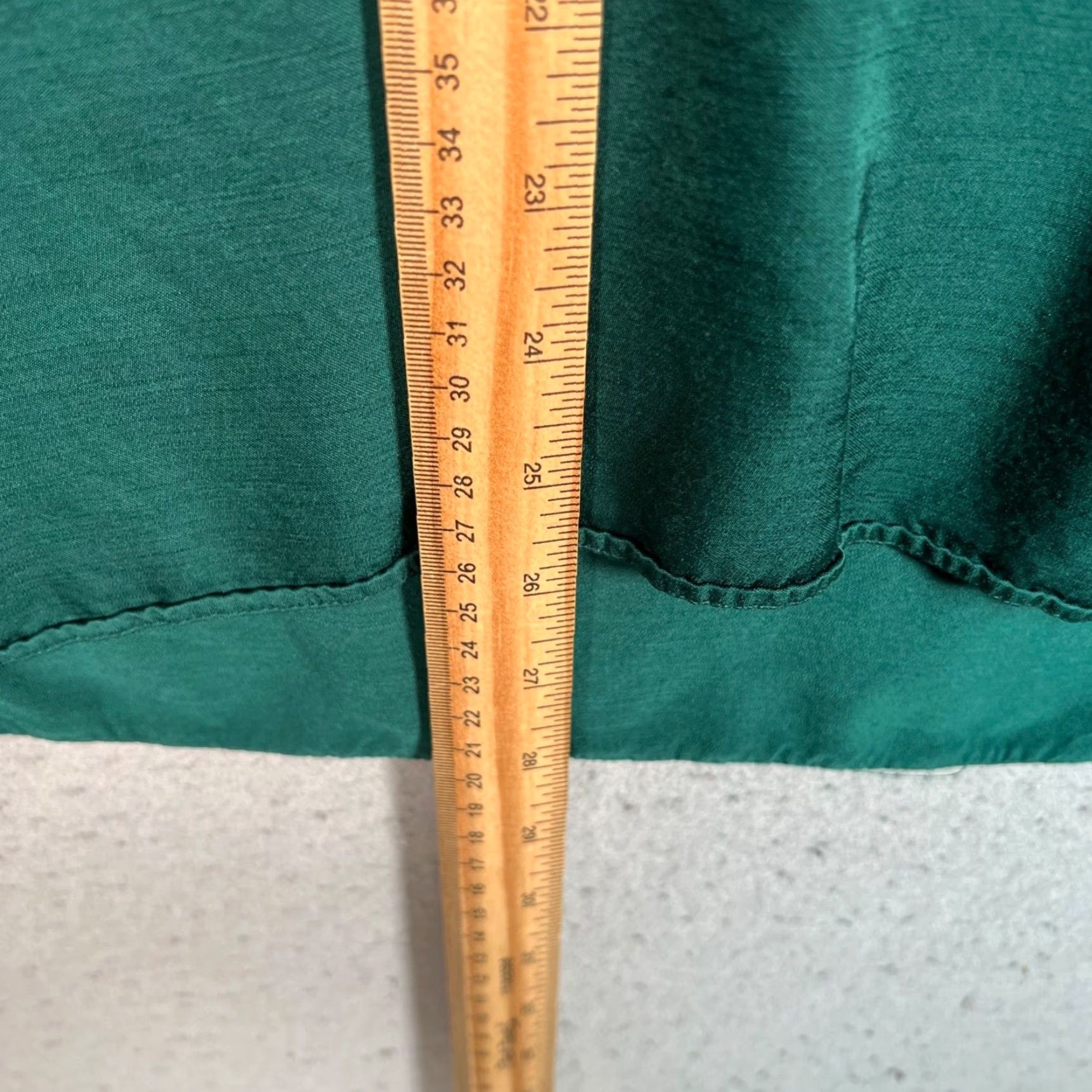 Zara Zara Womens Size Large Green Regular Fit Long Sleeve Button-Up Shirt Size L / US 10 / IT 46 - 6 Thumbnail