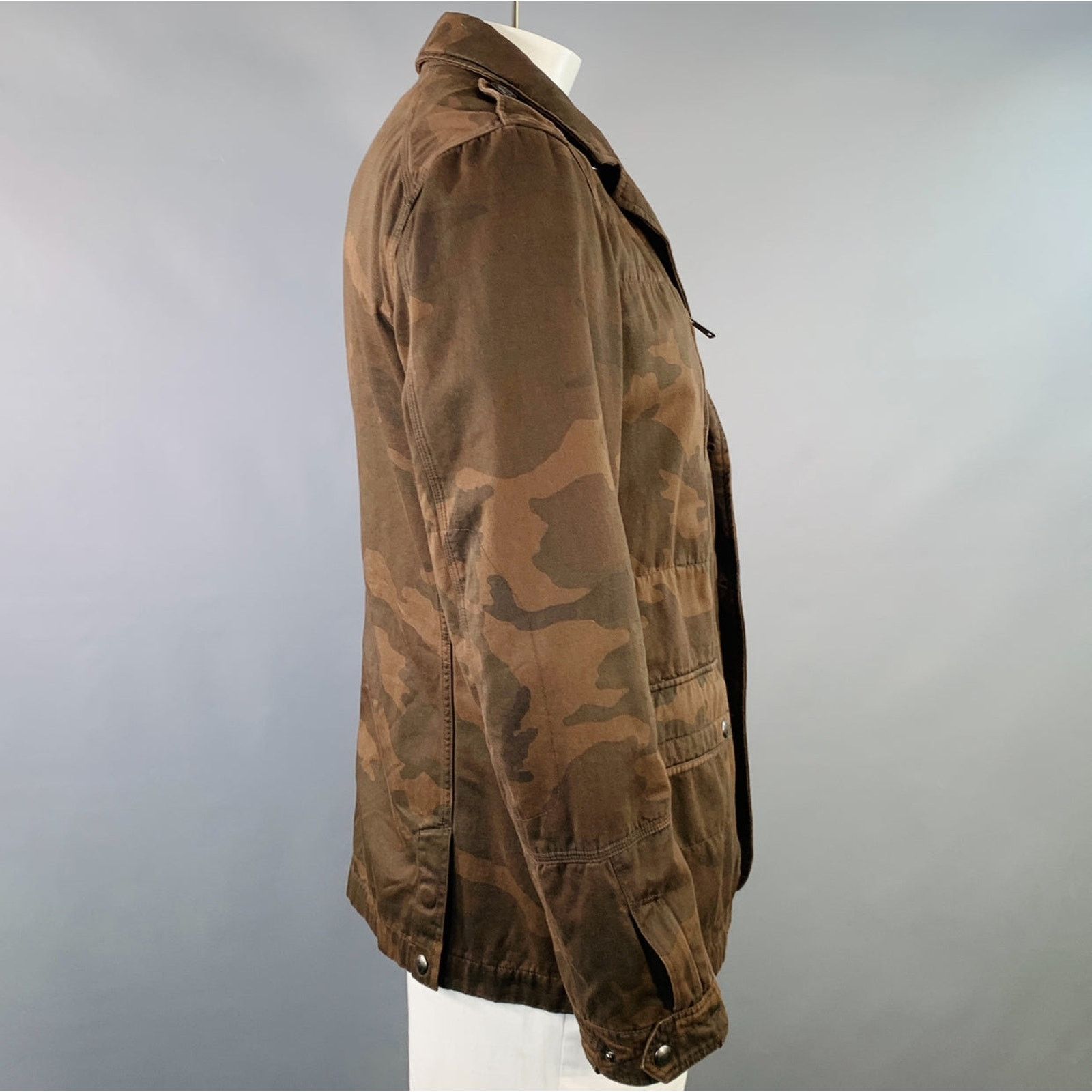 Ralph Lauren RALPH LAUREN BLACK LABEL Brown Black Cotton Utility Jacket Size US L / EU 52-54 / 3 - 3 Thumbnail