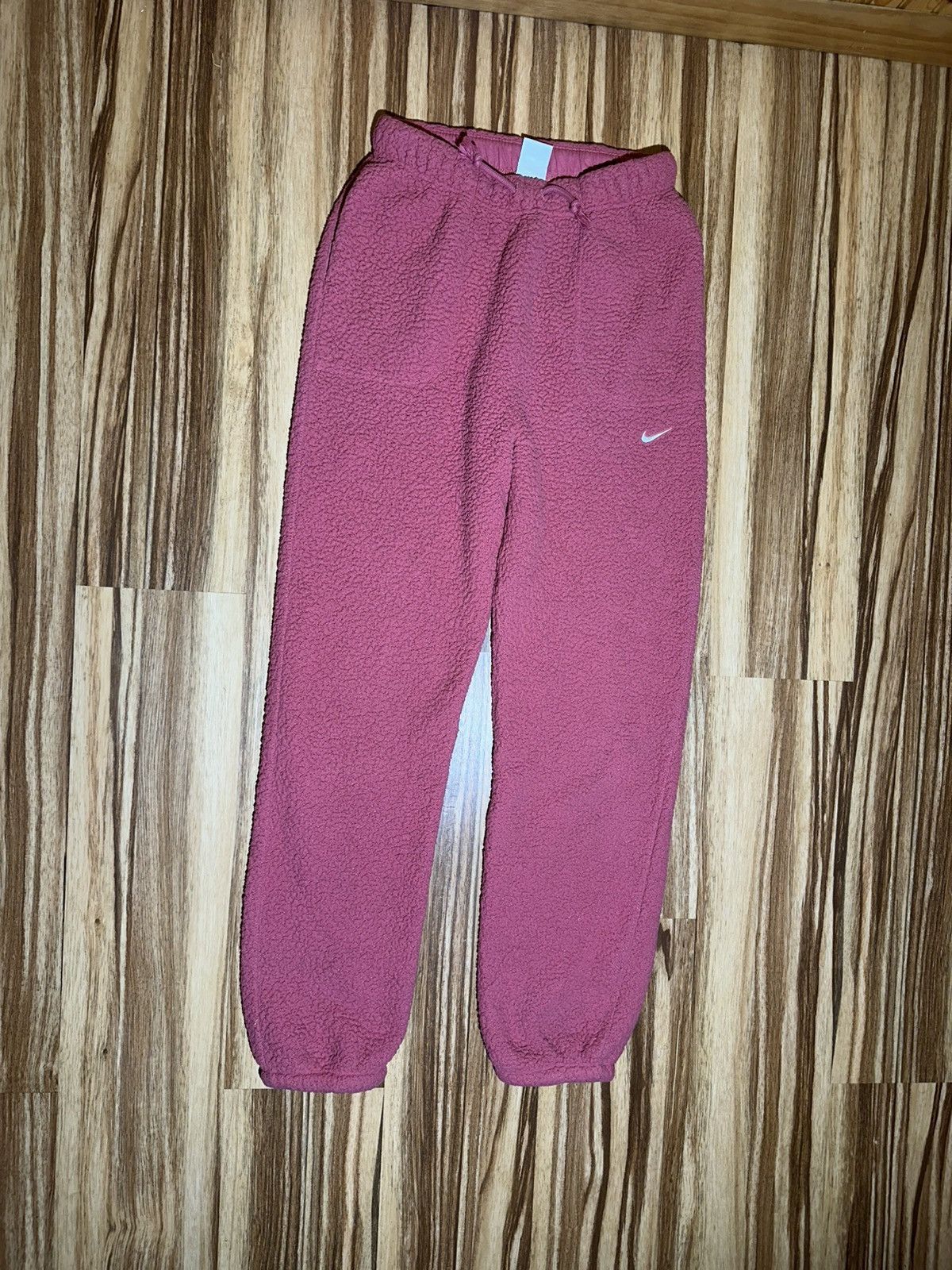 Nike Nike Pink Fleece sweatPants Size 27" / US 4 / IT 40 - 1 Thumbnail