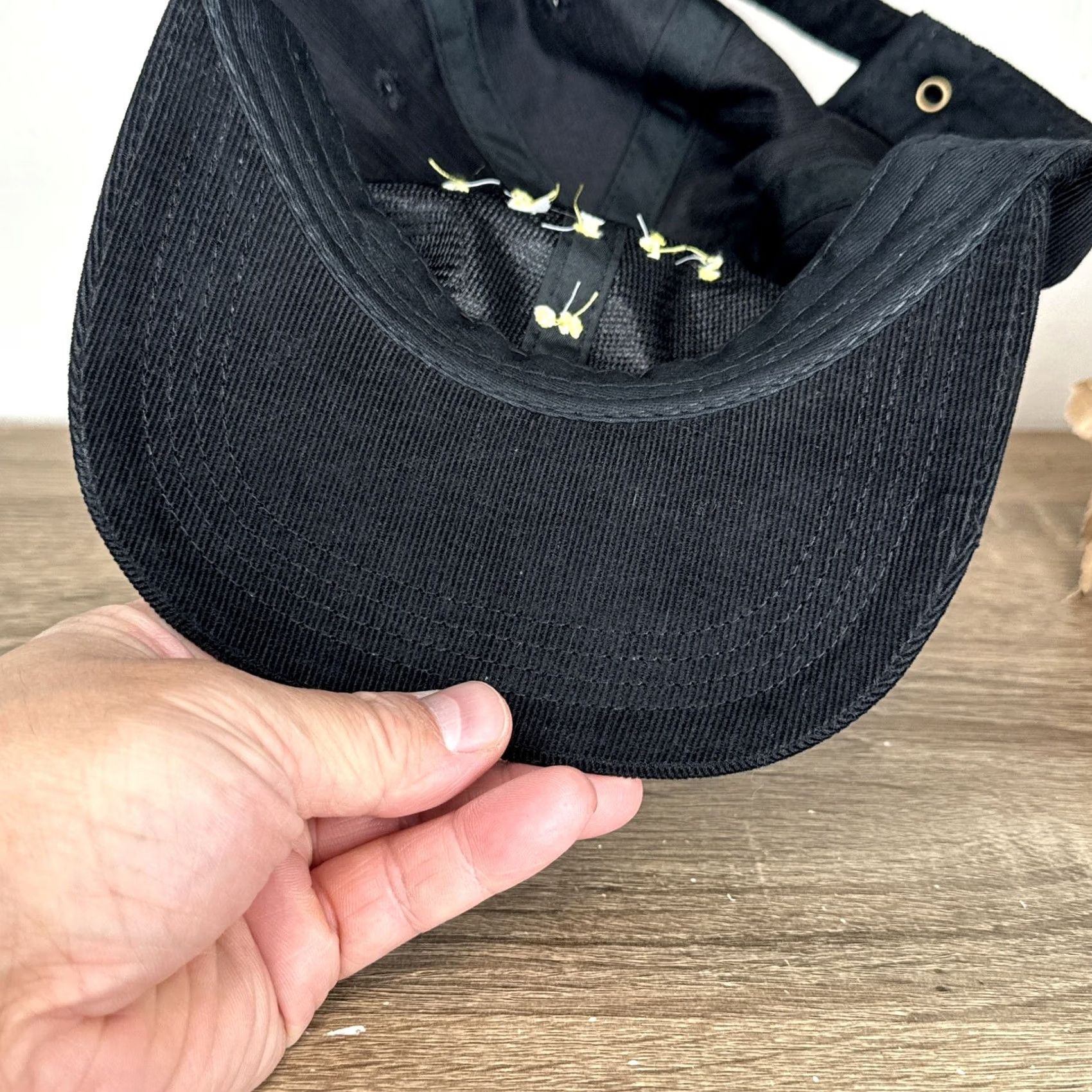 Port Authority Speak No Evil 2024 Horror Movie Promo Corduroy Strapback Hat Black Men One Size Size ONE SIZE - 7 Thumbnail