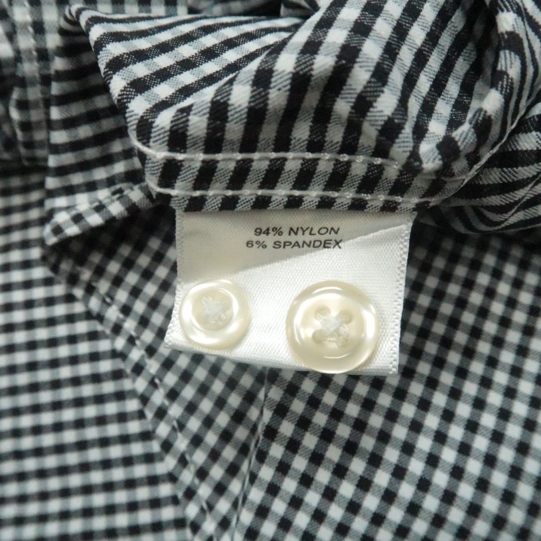 Peter Millar Peter Millar Button-Up Shirt Black White Gingham Long Sleeve XL Mens Size US XL / EU 56 / 4 - 4 Thumbnail
