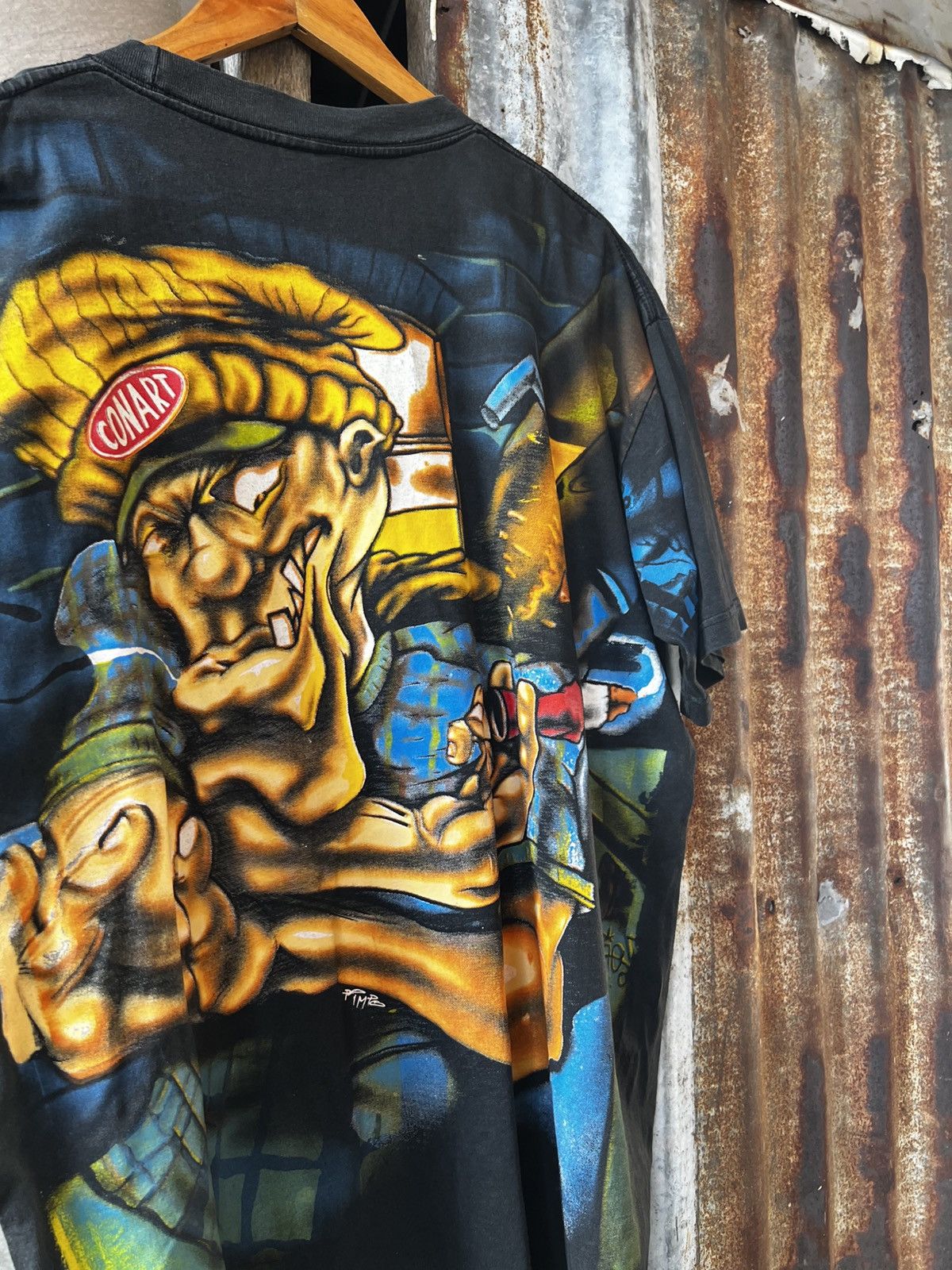Vintage Vintage 90s CONART Kray One Graffitti AOP Bootleg Size US XL / EU 56 / 4 - 12 Thumbnail