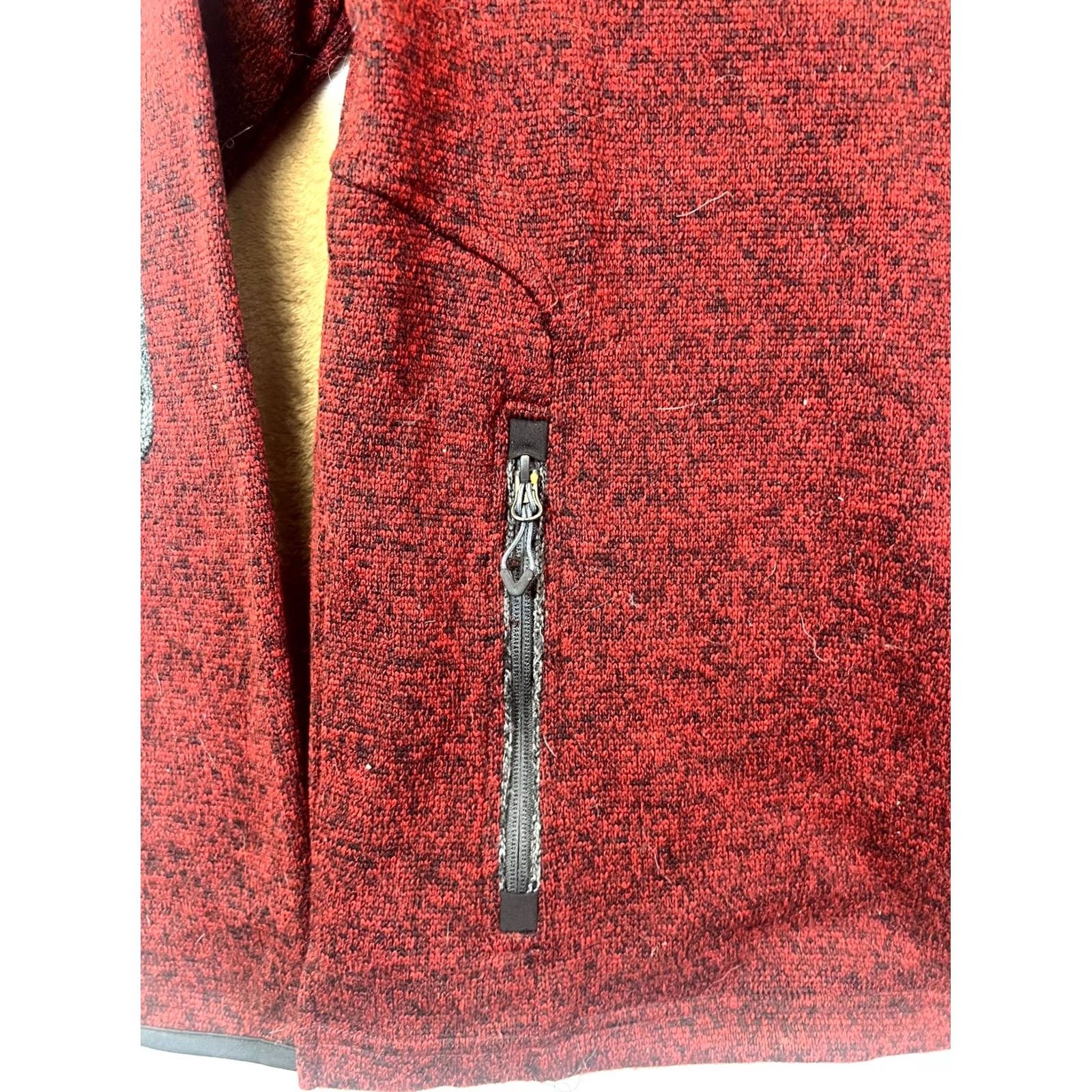 CO Renegade Men’s L Red Fleece Bomber Jacket Zip-Up Embroidered Leadville Co Club Size US L / EU 52-54 / 3 - 7 Thumbnail