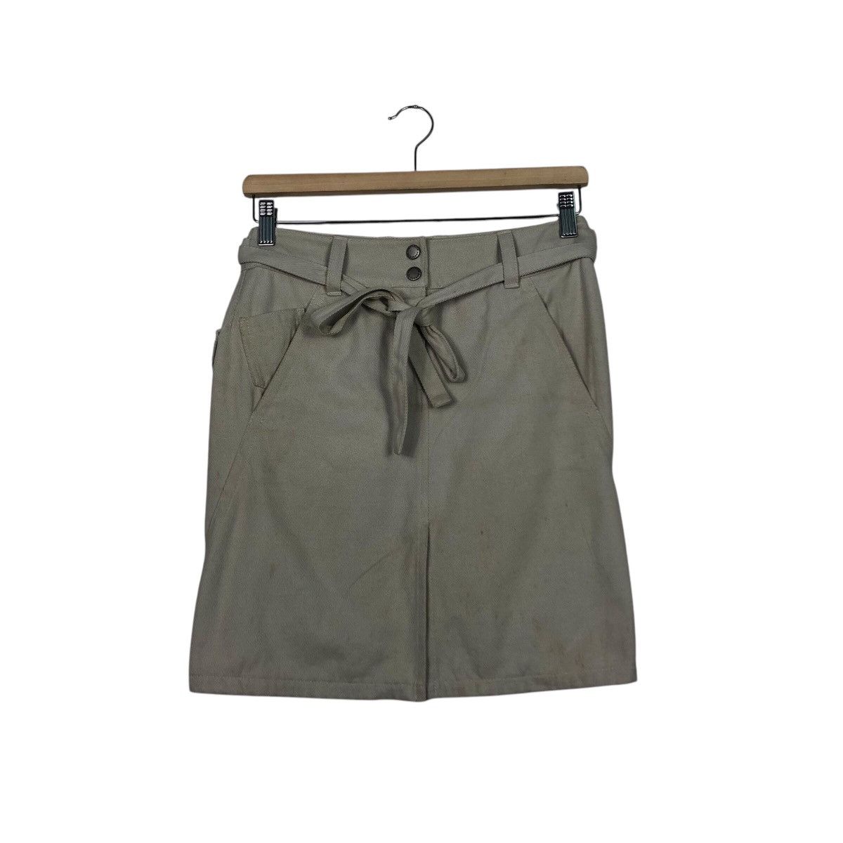 Burberry 📌Vintage Skirt Duck Canvas Burberry London Blue Label Size 36" / US 14 / IT 50 - 2 Thumbnail