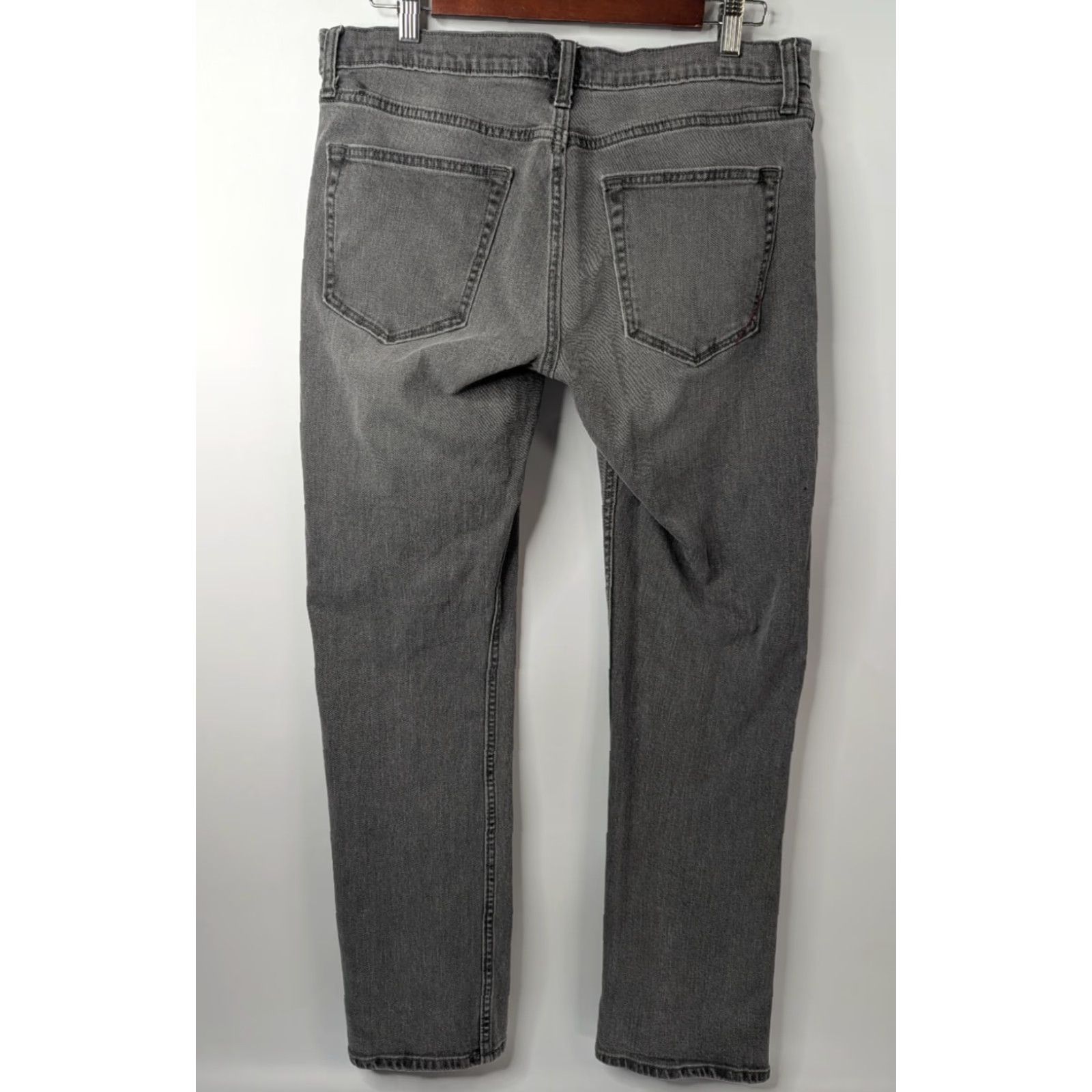 Banana Republic VINTAGE Banana Republic Jeans Denim 5-Pocket 100% Cotton Gray Gray Denim Straight Men’s Size 33X32 Size US 33 - 6 Thumbnail