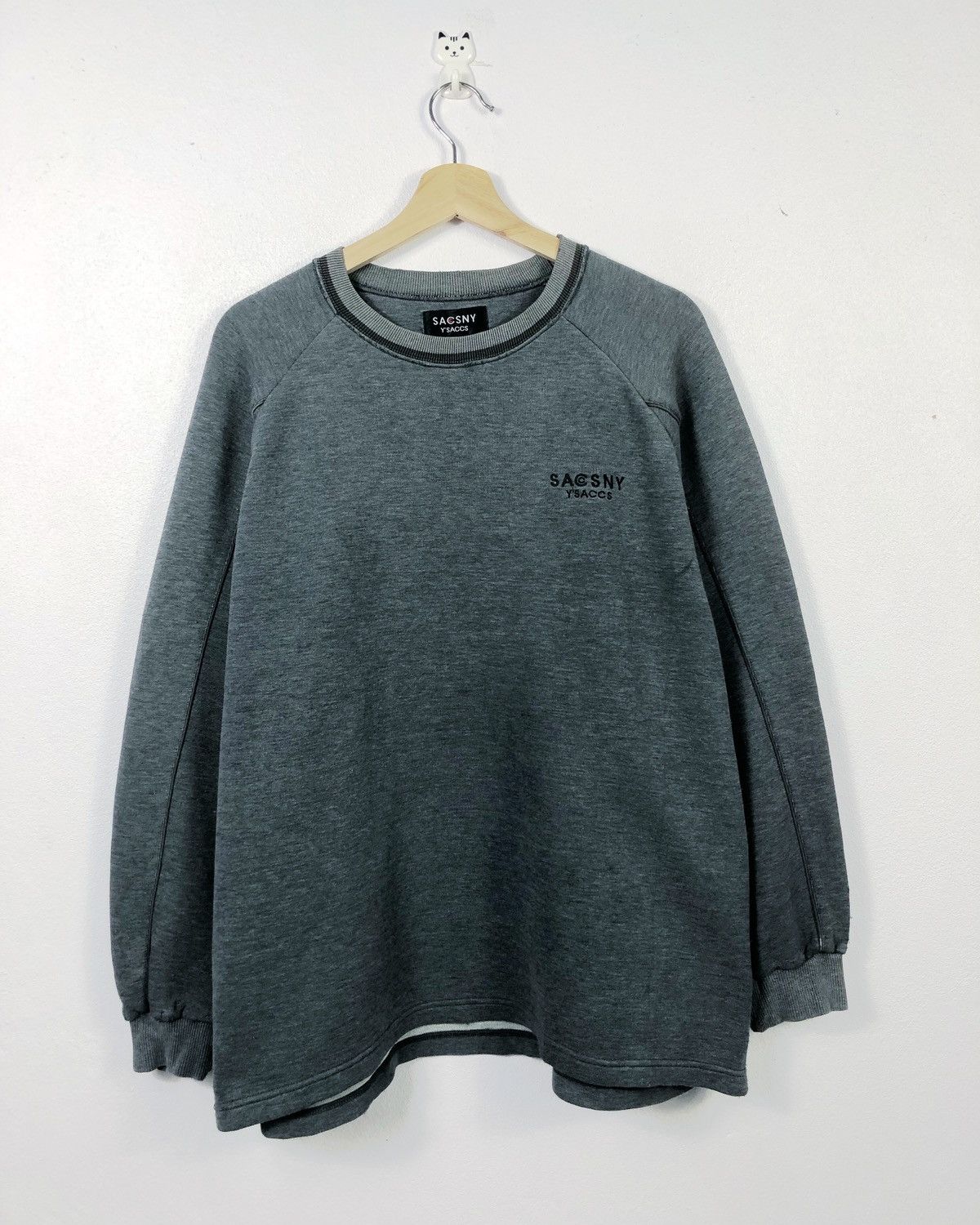 Japanese Brand × Y's × Yohji Yamamoto Rare Yohji Yamamoto Y'saccs Saccsny Sweatshirt Size US L / EU 52-54 / 3 - 1 Thumbnail