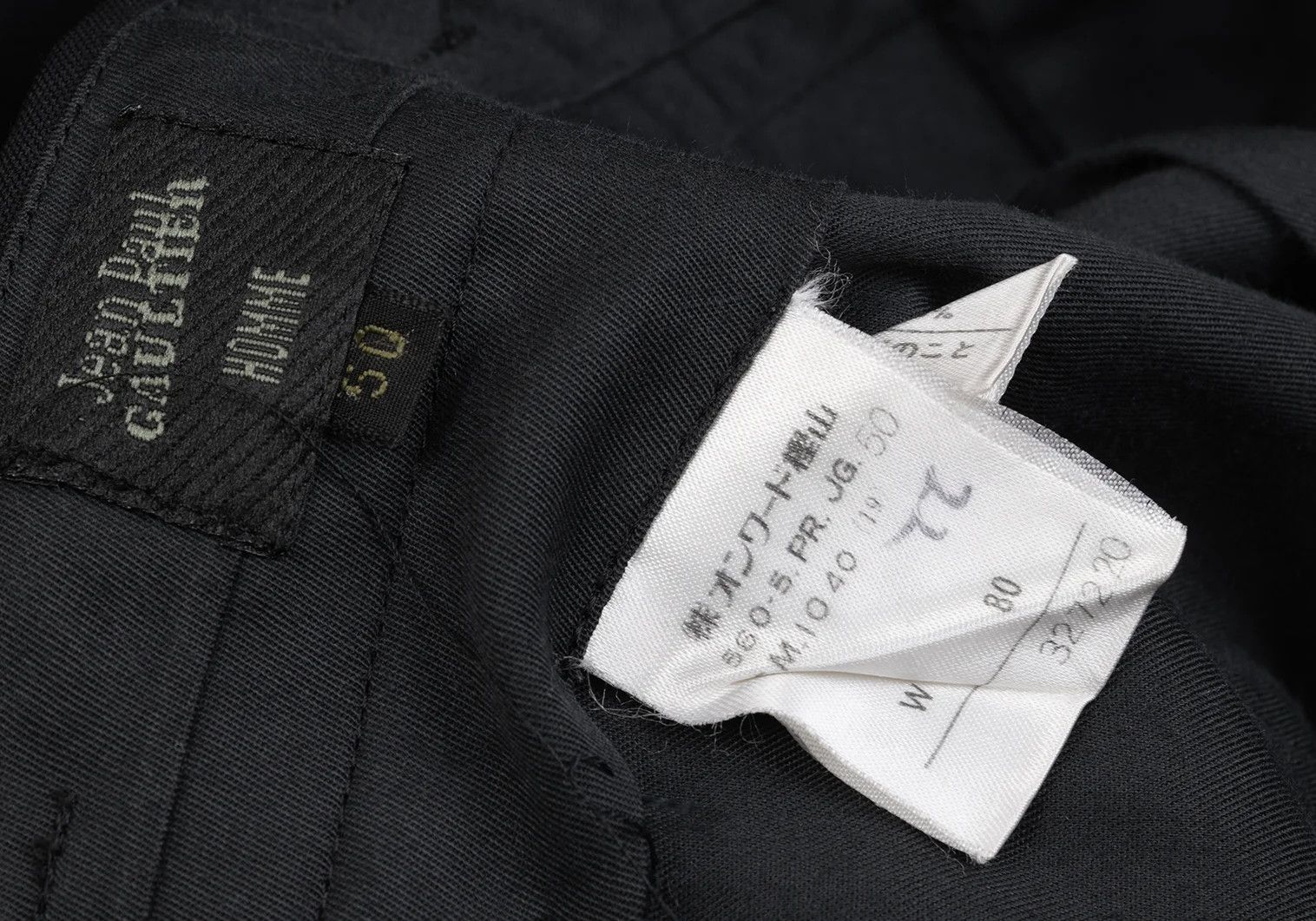 Jean Paul Gaultier Wool Tuck Tapered Pants in Black Size 50 Size US 34 / EU 50 - 13 Thumbnail