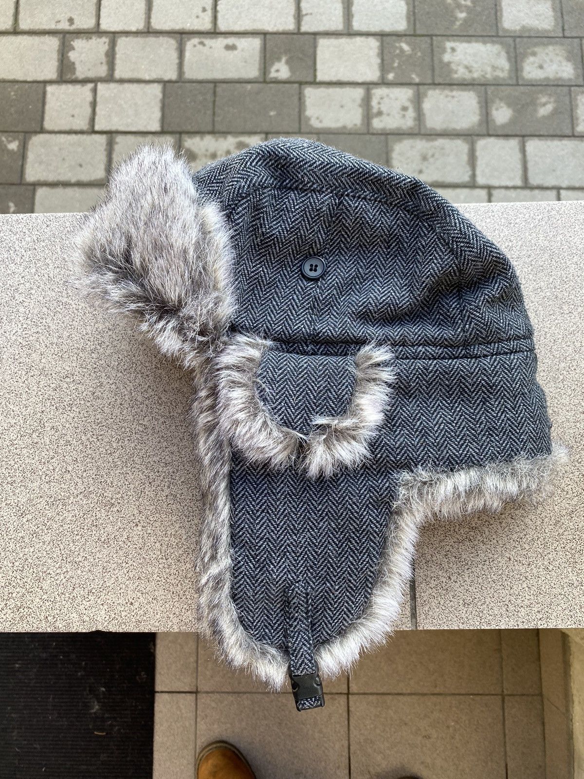 Hysteric Glamour × Vintage Crazy Y2k Mohair Fuzzy Hat Ushanka Punk Winter Size ONE SIZE - 1 Thumbnail