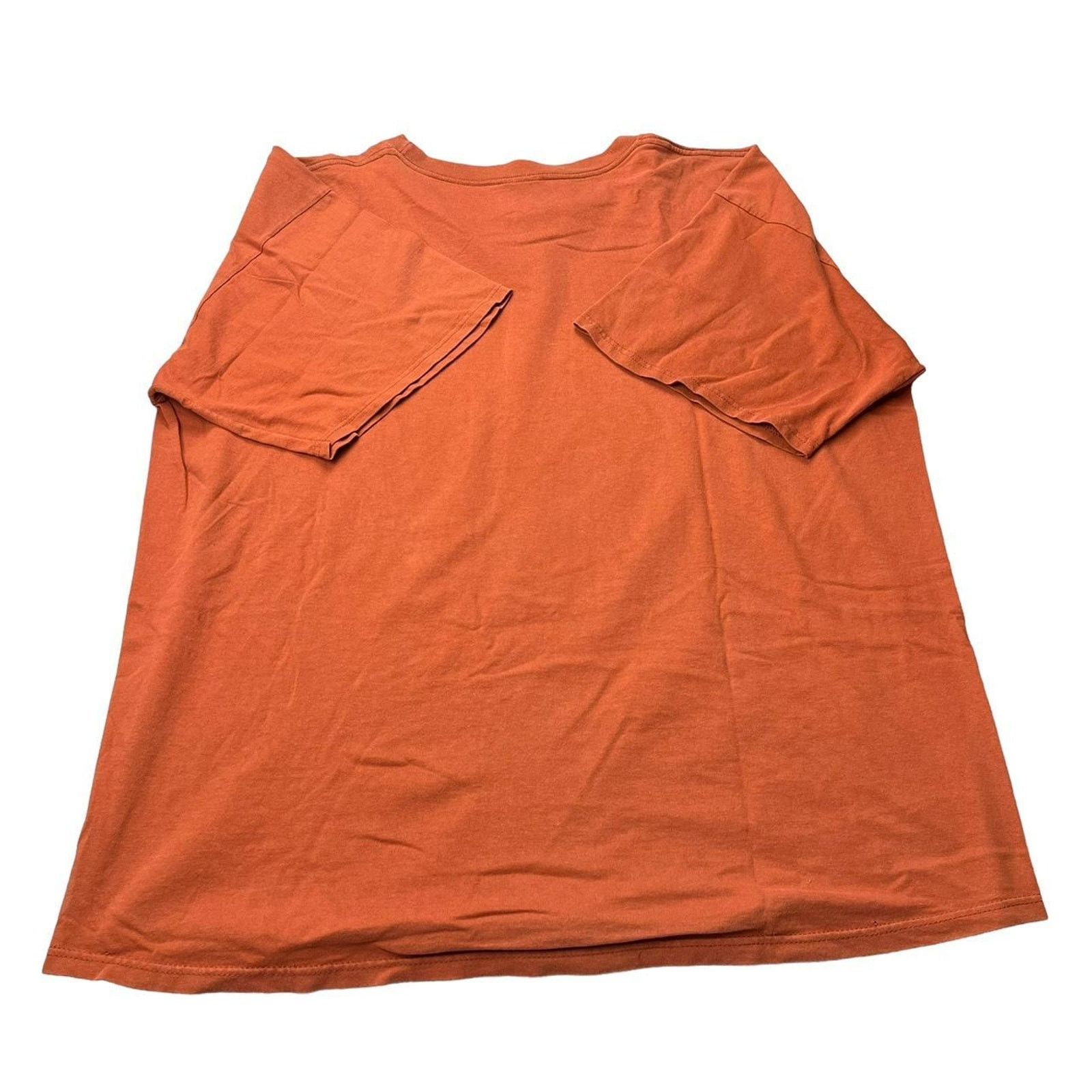 Nike Vintage Y2K Burnt Orange Nike Check T Shirt Size US XXL / EU 58 / 5 - 3 Thumbnail