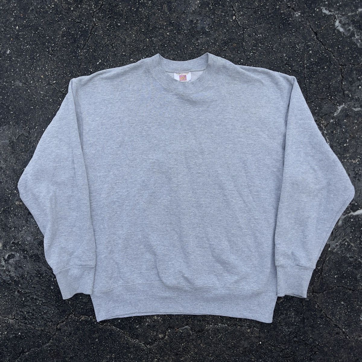 Russell Athletic × Vintage Vintage 90s MEMBERS MARK Grey Blank Crewneck Sweatshirt Size US L / EU 52-54 / 3 - 1 Thumbnail
