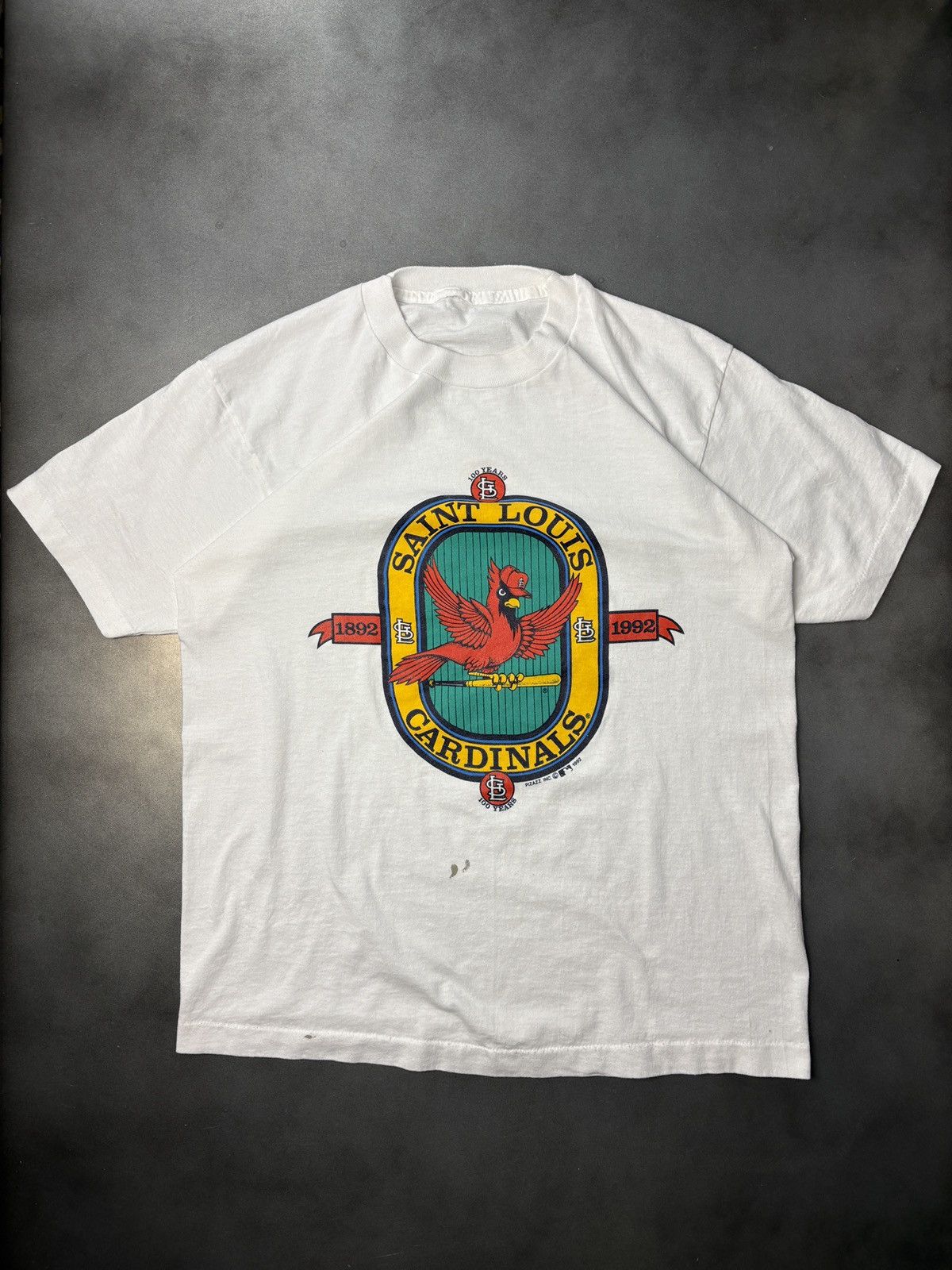 Vintage 1992 Saint Louis Cardinals Tee 1990s Vintage MLB Baseball Size US M / EU 48-50 / 2 - 7 Thumbnail