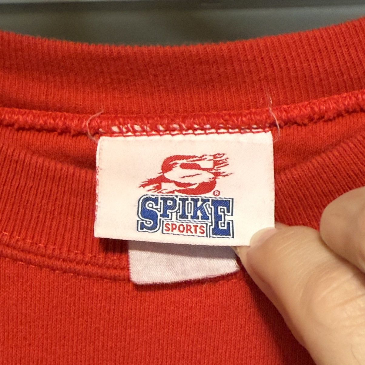 NCAA × Vintage Vintage Arkansas Razorbacks Sweatshirt Red 90s CrewNeck L XL Size US L / EU 52-54 / 3 - 3 Thumbnail