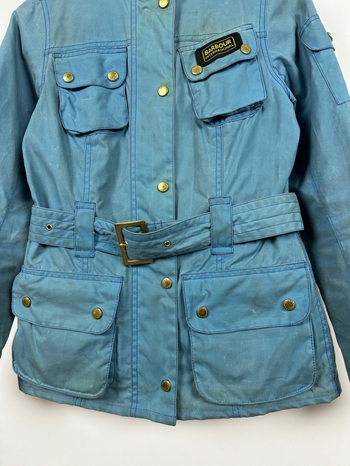 Barbour Vintage Barbour Blue Summer Wax International Coat Jacket Size S / US 4 / IT 40 - 10 Thumbnail