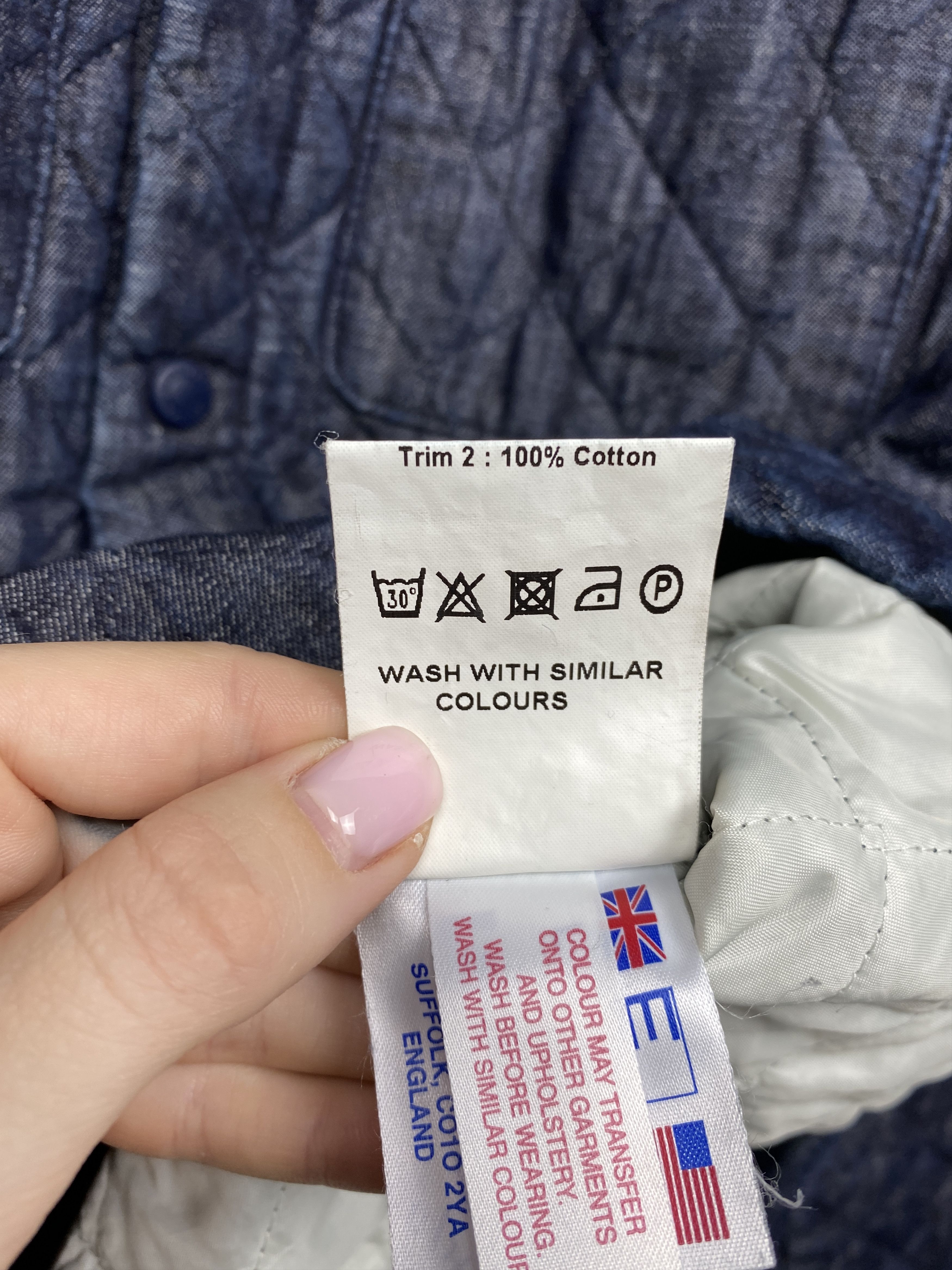 Lavenham × Vintage Lavenham Vintage Mens LINEN Quilted Light Jacket Size US L / EU 52-54 / 3 - 8 Thumbnail