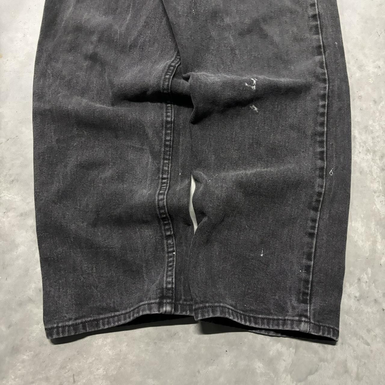 Japanese Brand × Vintage Crazy Vintage Y2K/2000s Grunge Black Skater Denim Jeans! Size US 40 / EU 56 - 6 Thumbnail