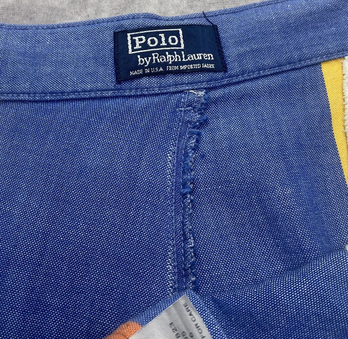 Polo Ralph Lauren 90’s Vintage Polo Ralph Lauren Striped Denim Shorts Size US 36 / EU 52 - 2 Thumbnail