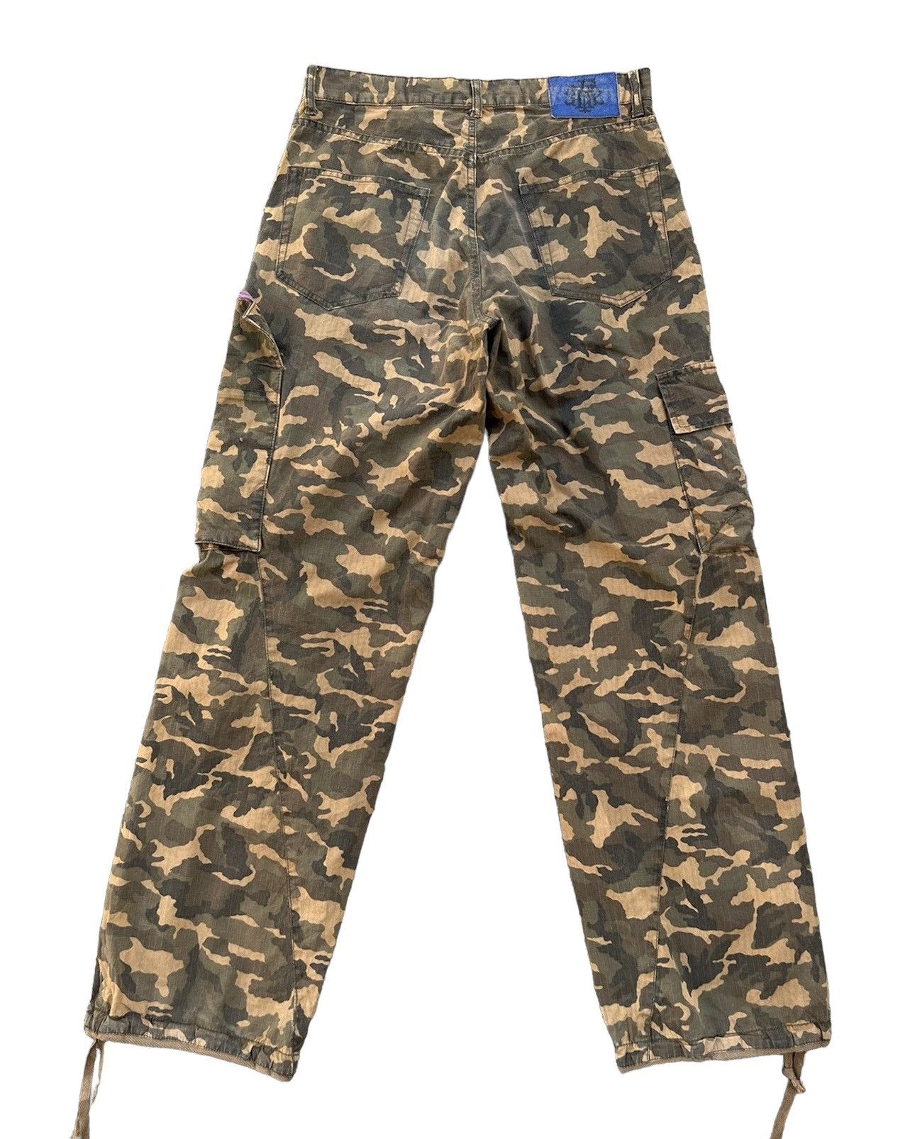 PPFM Vintage PPFM Japan Ripstop Camo Military Cargo Trouser Pant Size US 31 - 2 Thumbnail