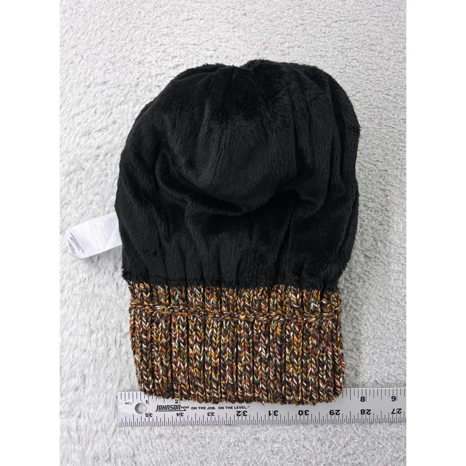 Vintage Time And Tru Beanie Toque Womens One Size Orange Knit Polyester Lined Faux Pom Size ONE SIZE - 5 Thumbnail