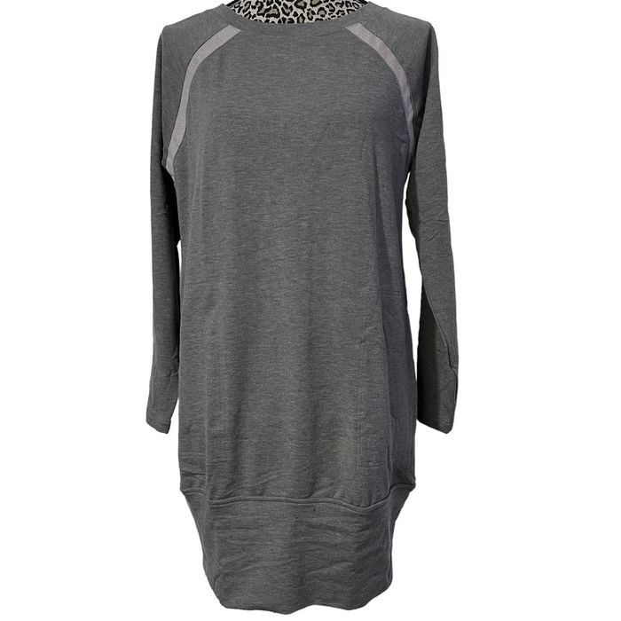 Prana Prana Rosie Casual Sweatshirt Dress Ashy Grey Oversized XS