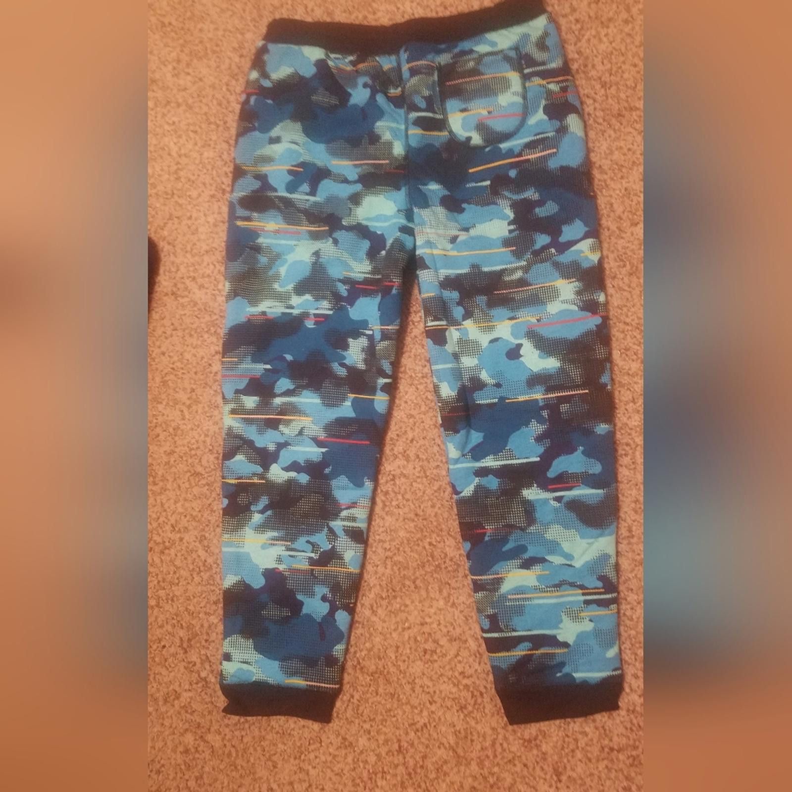 Designer NWT Lands End Sherpa Joggers Blue Camo XL Size ONE SIZE - 3 Thumbnail