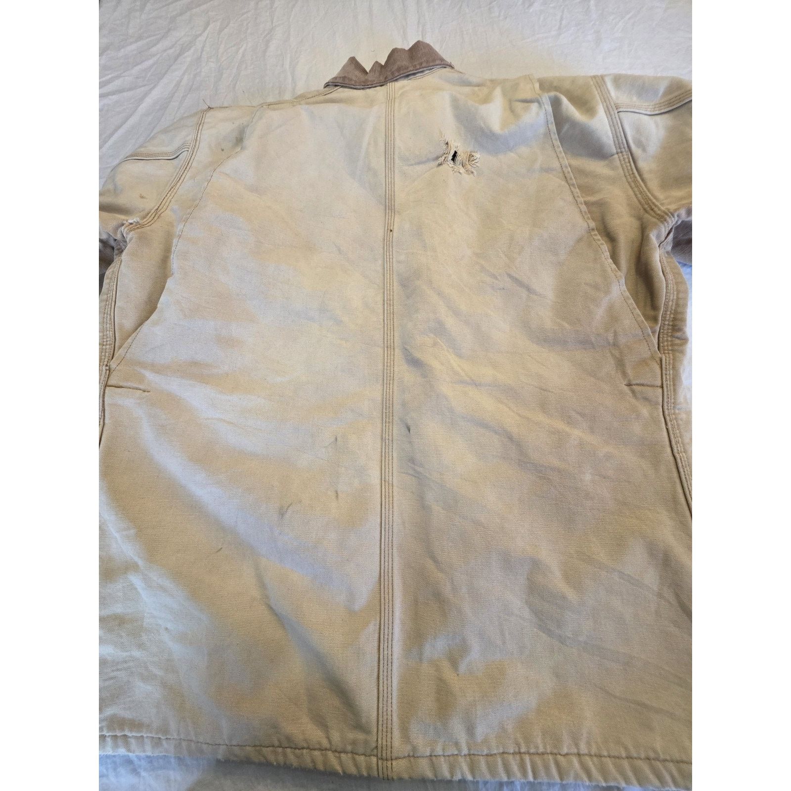 vintage Carhartt blanket-lined duck canvas chore coat