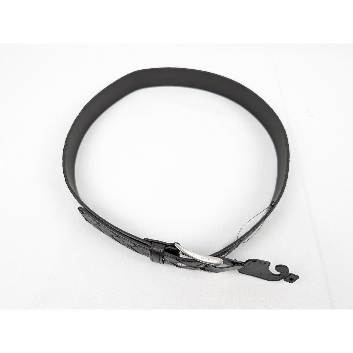 Bottega Veneta o1rshd1 Size: 85 / Intrecciato Nappa Belt in Fondente/Silver Size 32 - 17 Thumbnail