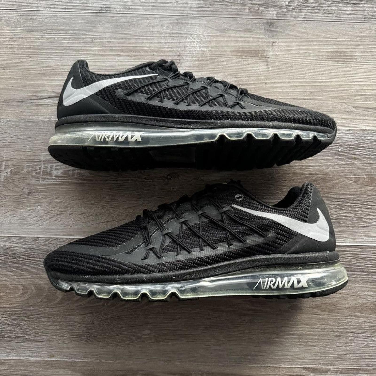 Nike NIKE • Air Max 2015 "2020 Black Wolf Grey" (13M) Size US 13 / EU 46 - 2 Thumbnail