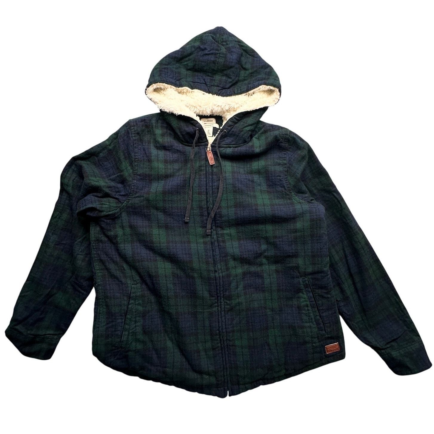 L.L. Bean LL Bean Plaid Flannel Sherpa-Lined Zip Hoodie Jacket Women M Size M / US 6-8 / IT 42-44 - 1 Thumbnail