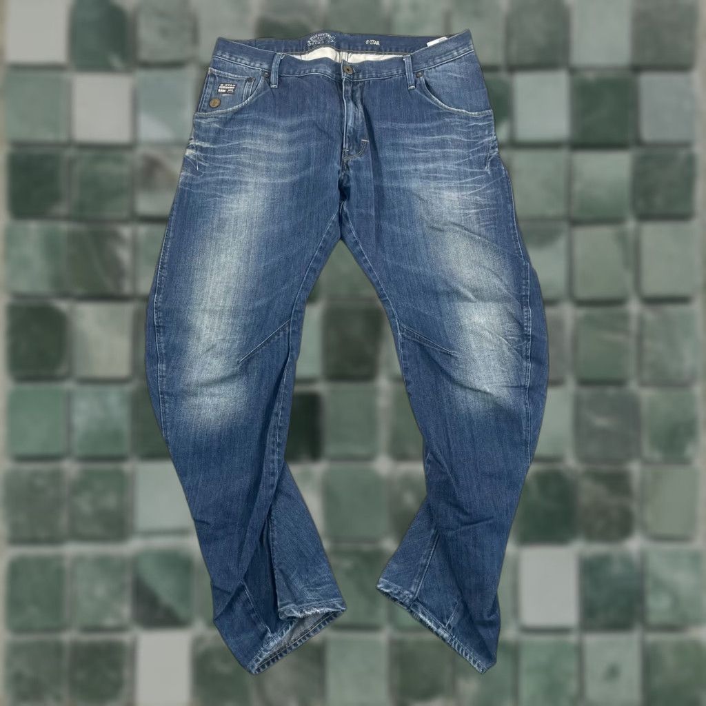 G-Star G STAR RAW DENIM ARC 3D Loose Tapered Jeans Men 36x32 Blue Wash Zip Pocket Size US 36 / EU 52 - 1 Thumbnail