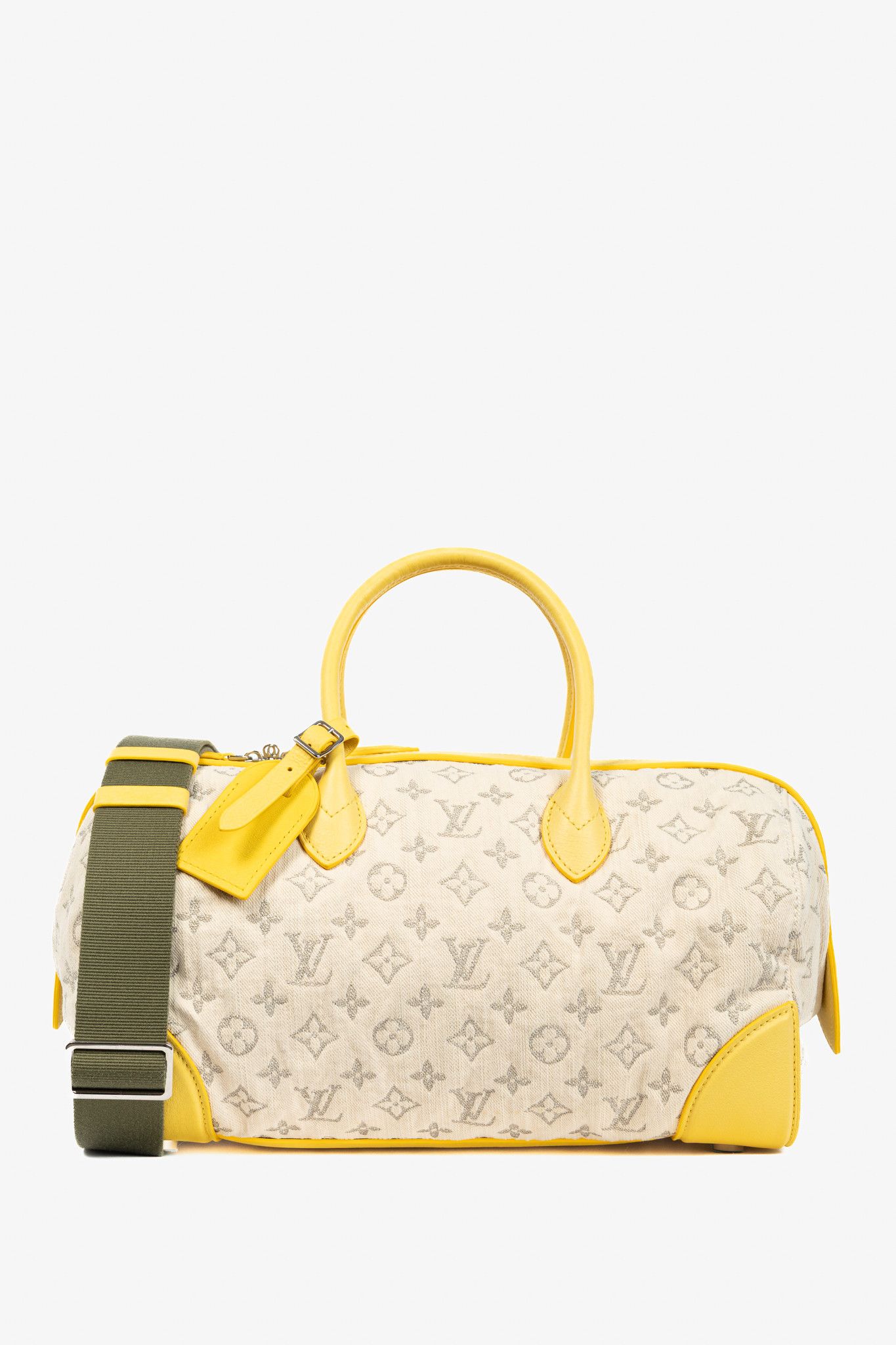 Louis Vuitton Louis Vuitton SS/12 Squat MM Denim Jaune Handbag Size ONE SIZE - 1 Thumbnail