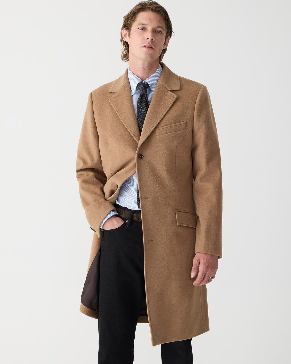 J.CREW LUDLOW TOPCOAT offers IN WOOL-CASHMERE.