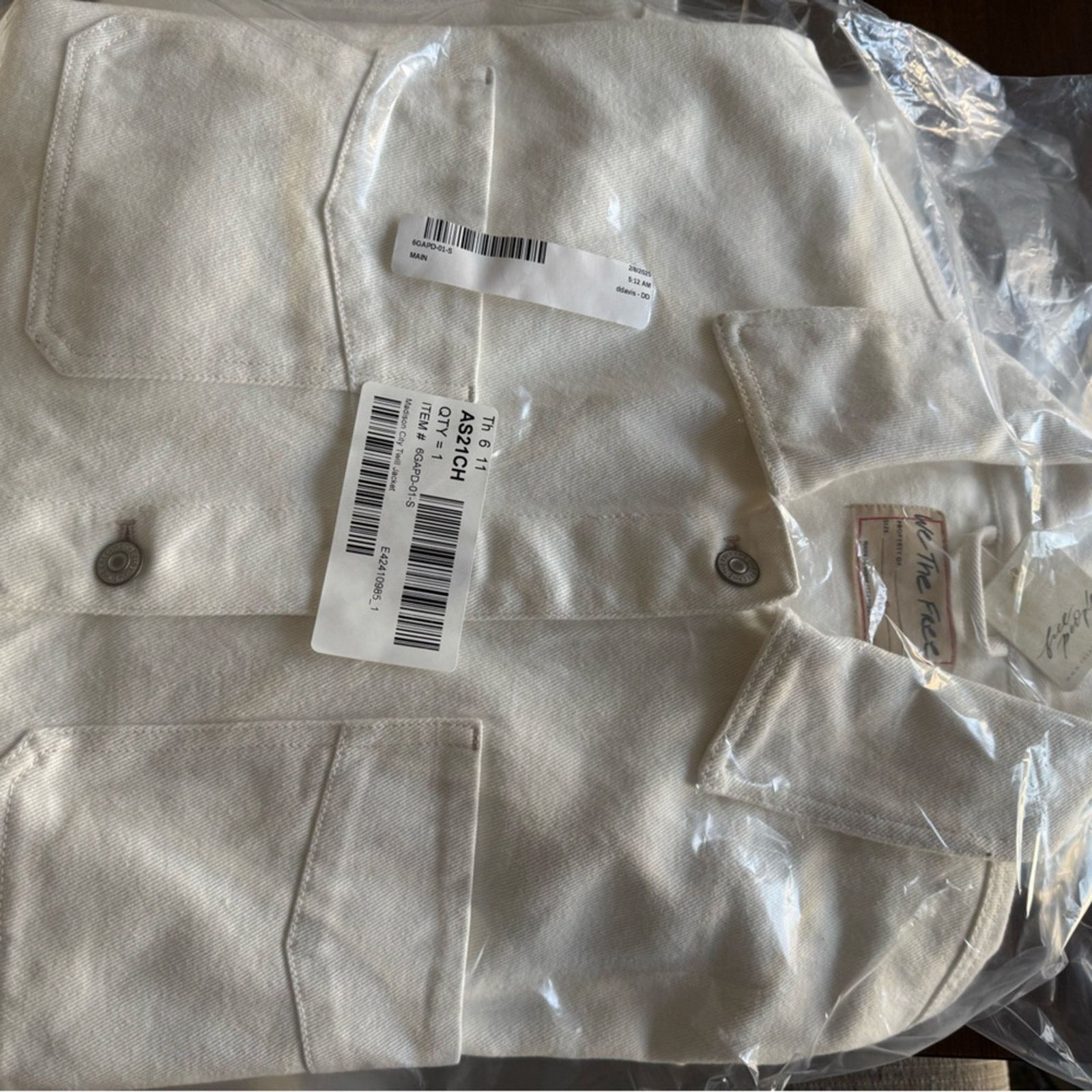 Free People 🎉LAST PIECE🎉Free People Madison City Denim Jacket Size XS / US 0-2 / IT 36-38 - 3 Thumbnail