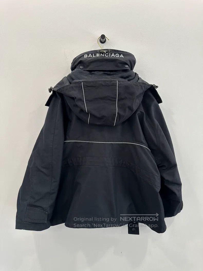 Balenciaga Balenciaga Black Windbreaker Jacket Size XXS / US 00 / IT 34 - 1 Thumbnail