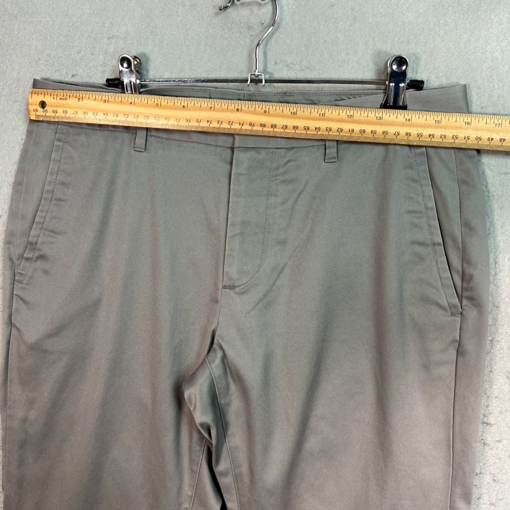 Bonobos Bonobos Mens Slim Chino Pants Gray 31 Casual Stretch Flat Front 29 Inseam Regular Size 31 Size US 31 - 7 Thumbnail