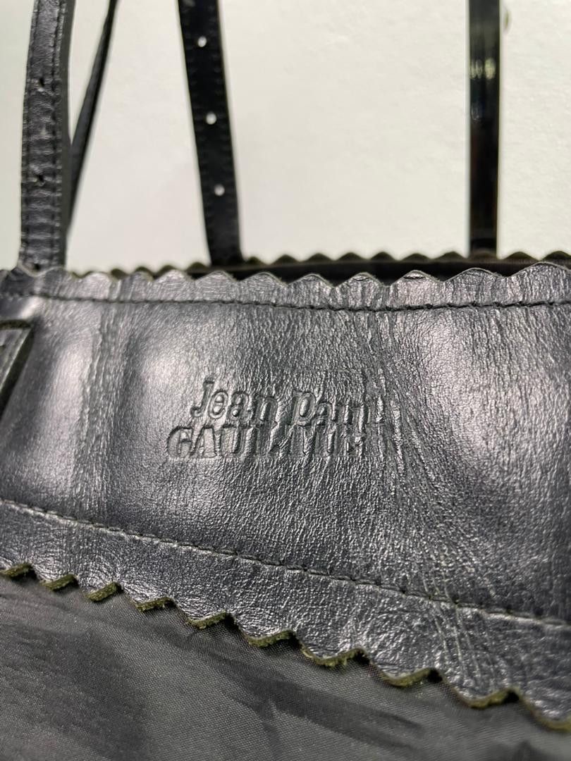 Jean Paul Gaultier Archive Jean Paul Gaultier Black Nylon + Leather Tote Bag Size ONE SIZE - 5 Thumbnail