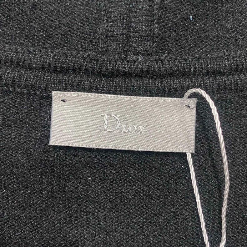 Dior Black Cashmere Zip Jacket by Dior-2505 Size US M / EU 48-50 / 2 - 4 Thumbnail