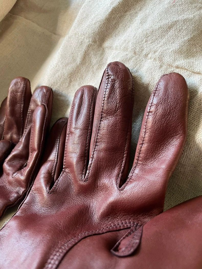 Comme des Garcons Comme des garçons Red leather gloves Size ONE SIZE - 4 Thumbnail
