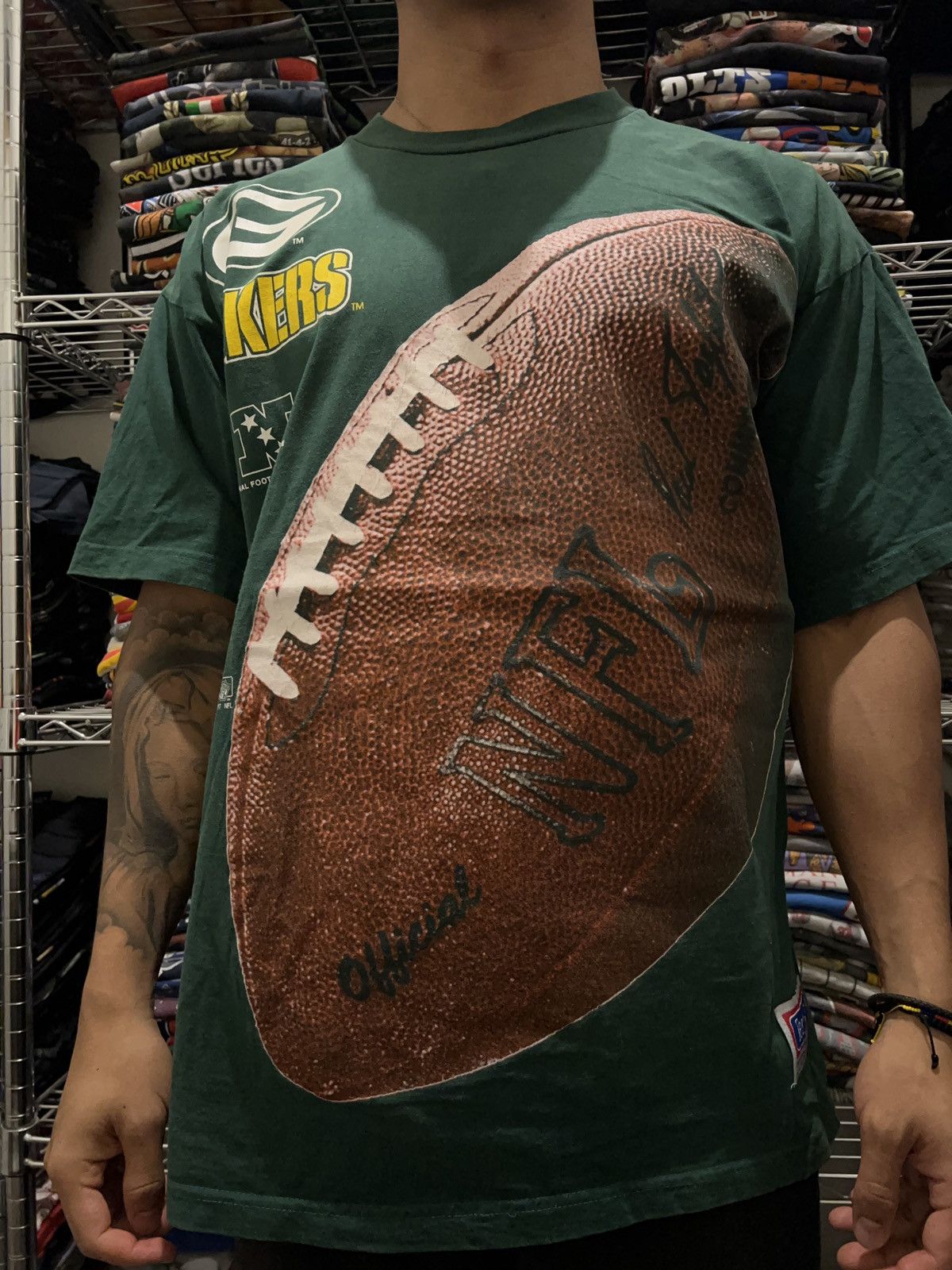 NFL 1997 Green Bay Packers Team Mexico Exclusive Merch Tee Size US XL / EU 56 / 4 - 2 Thumbnail