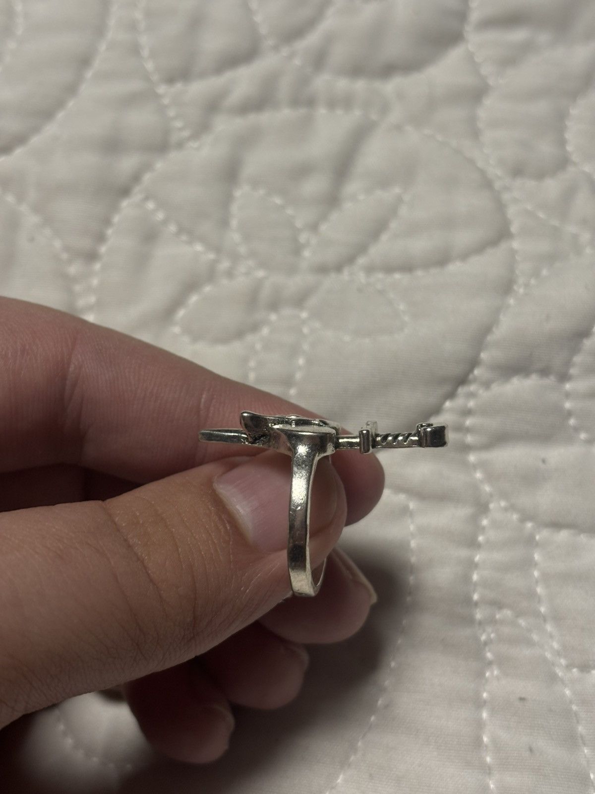 Vintage Silver dagger through heart Size ONE SIZE - 2 Thumbnail