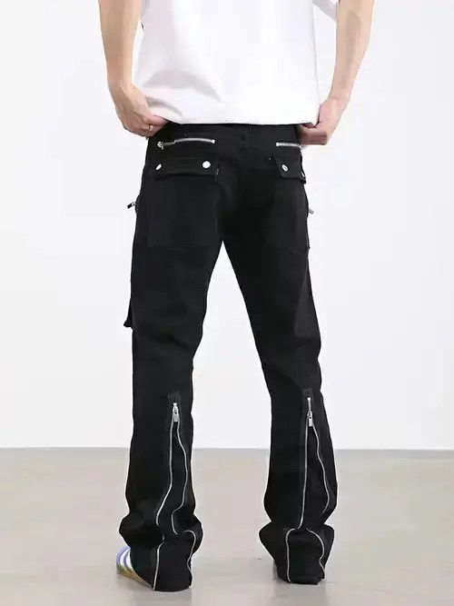 VIBE cargo zipper flared tactical pants Size US 30 / EU 46 - 1 Thumbnail