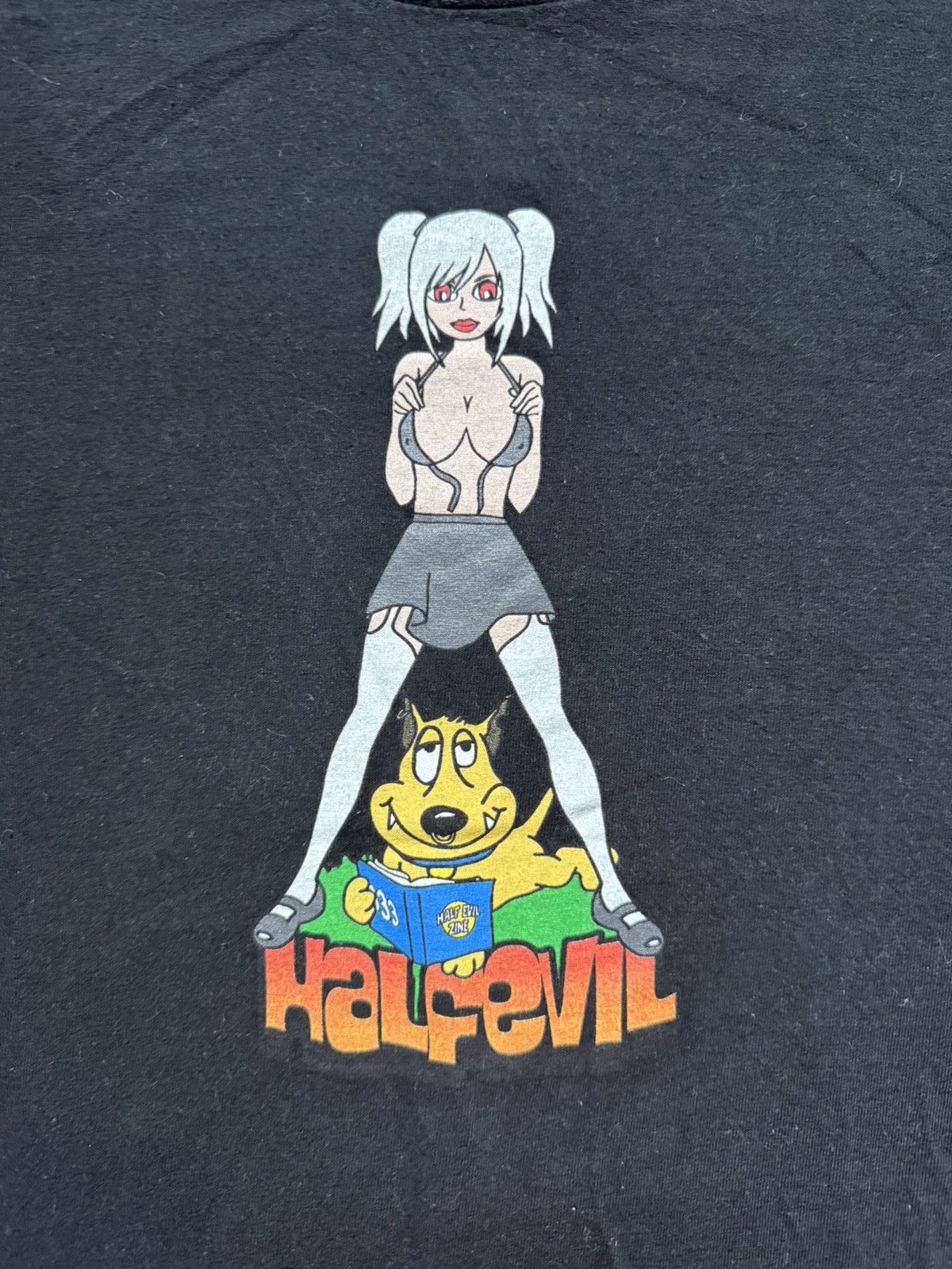 Half Evil Spike Likes To Read Tee Size US L / EU 52-54 / 3 - 2 Thumbnail