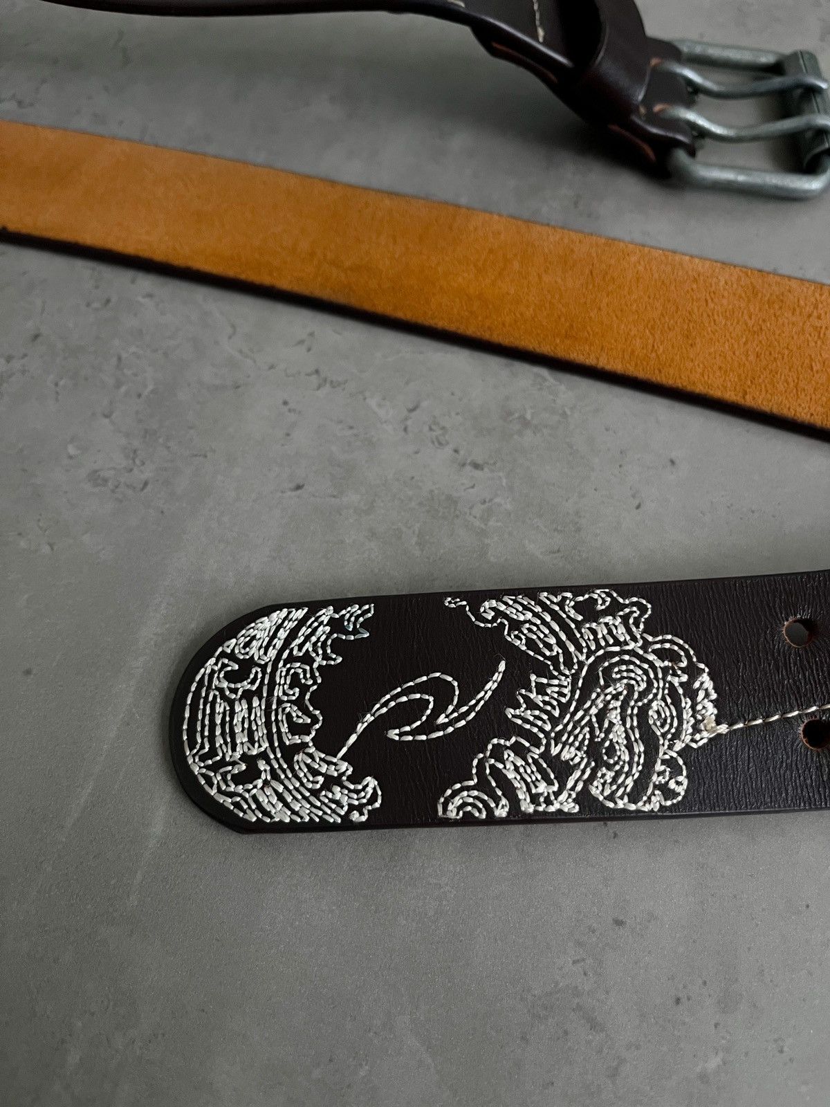 Japanese Brand × Rip Curl Y2K RIP CURL LEATHER BELT PRINTED Size ONE SIZE - 3 Thumbnail