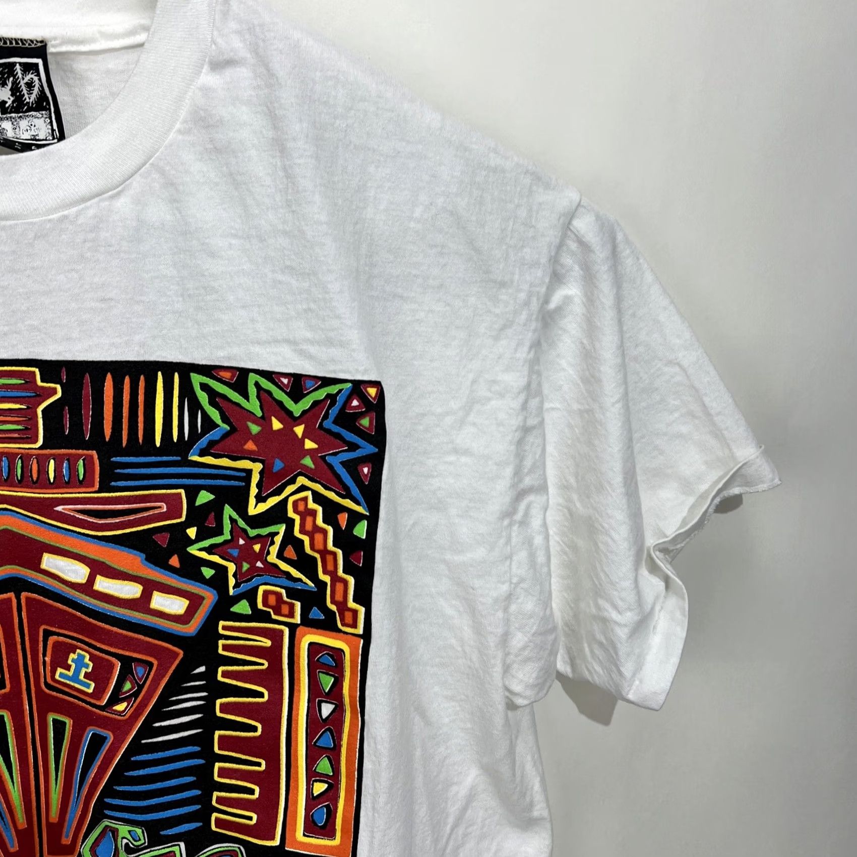 Vintage VINTAGE Double B Santa Fe Panama Canal T Shirt XL Men Logo Geometric 100% Cotton White Crew Neck Short Sleeve 1990s USA Size US XL / EU 56 / 4 - 5 Thumbnail