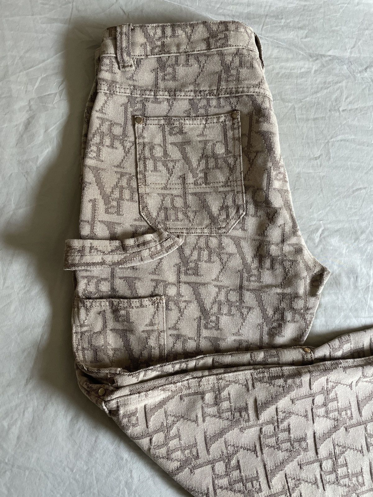 Vandy The Pink VANDY monogram double knee carpenter pants Size US 34 / EU 50 - 6 Thumbnail
